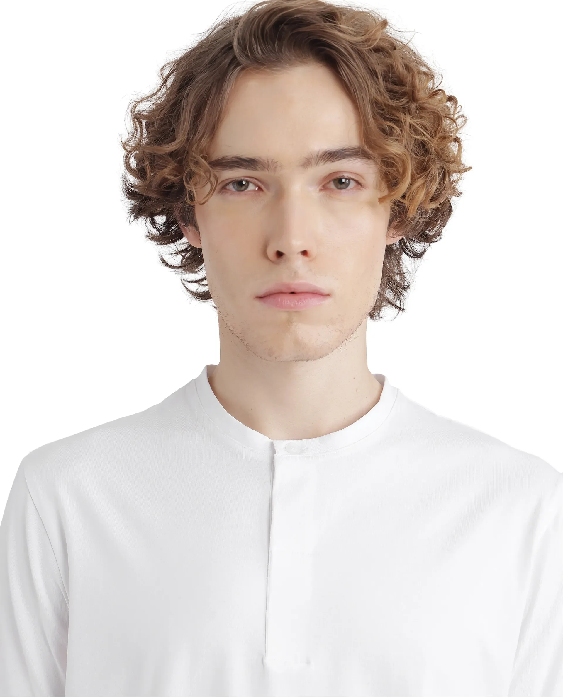 Rare Rabbit Men's Purt White Cotton Blend Plain Regular Fit Half Sleeve Crew Neck T-Shirt - Image 5