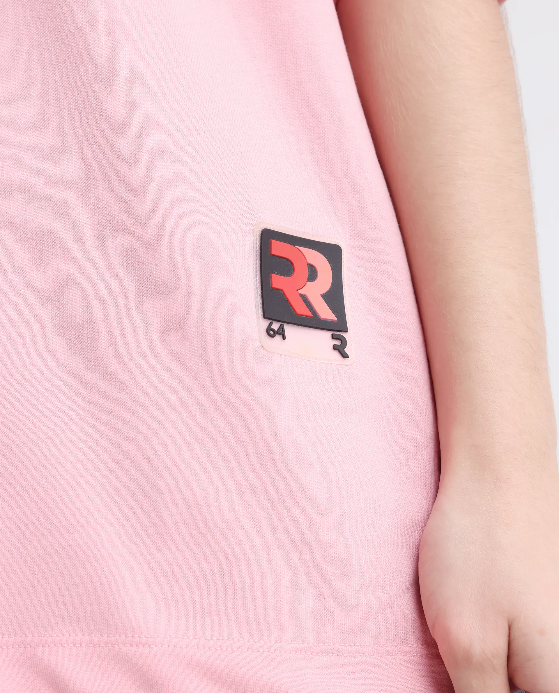 Rareism Women's Qlax Pink Cotton Graphic Print Oversized T-Shirt - Image 5