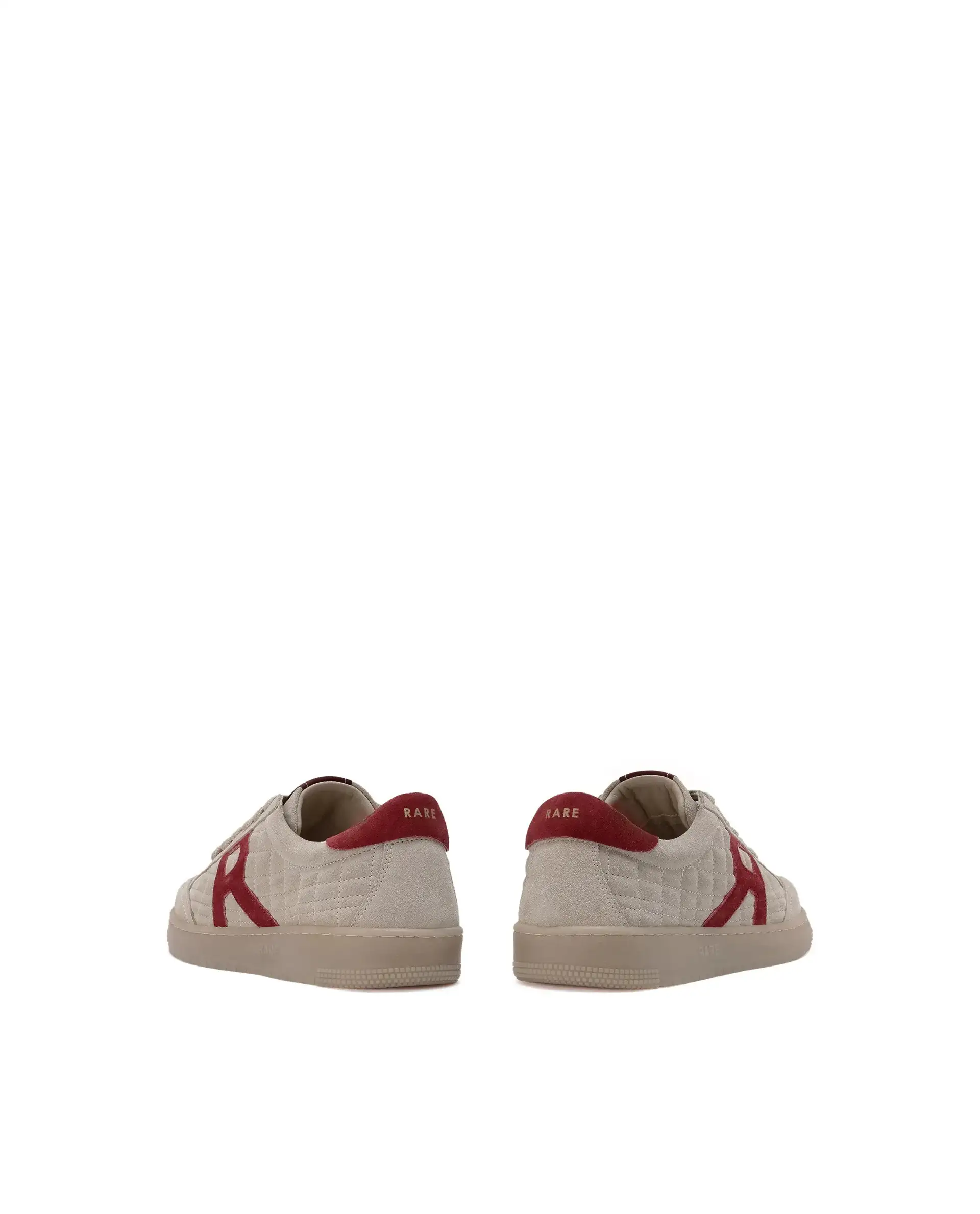 Rare Rabbit Men Quilt Beige Premium Suede Fabric Low-Top Lace Up Quilted Sneaker Shoes - Image 5
