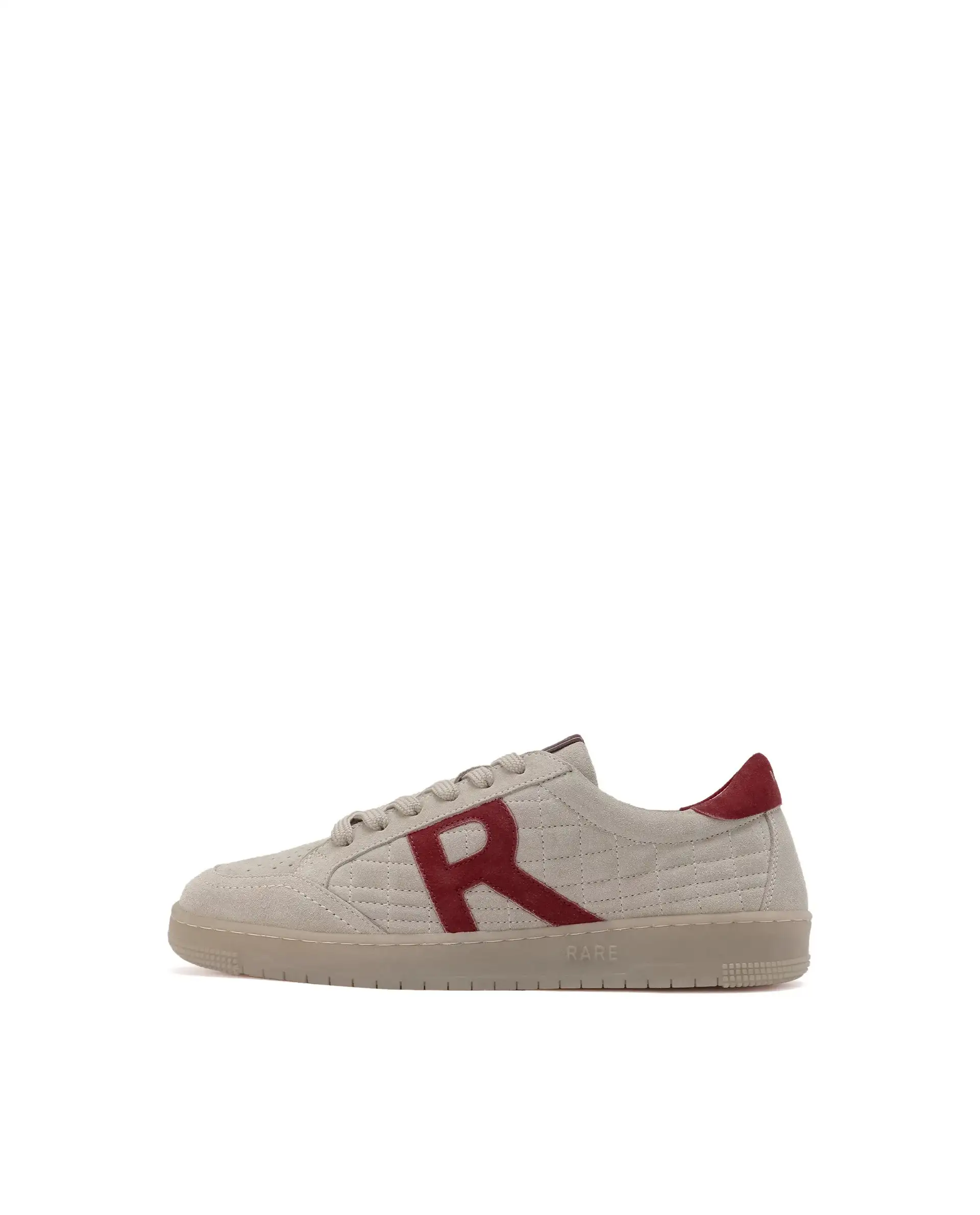 Rare Rabbit Men Quilt Beige Premium Suede Fabric Low-Top Lace Up Quilted Sneaker Shoes - Image 9