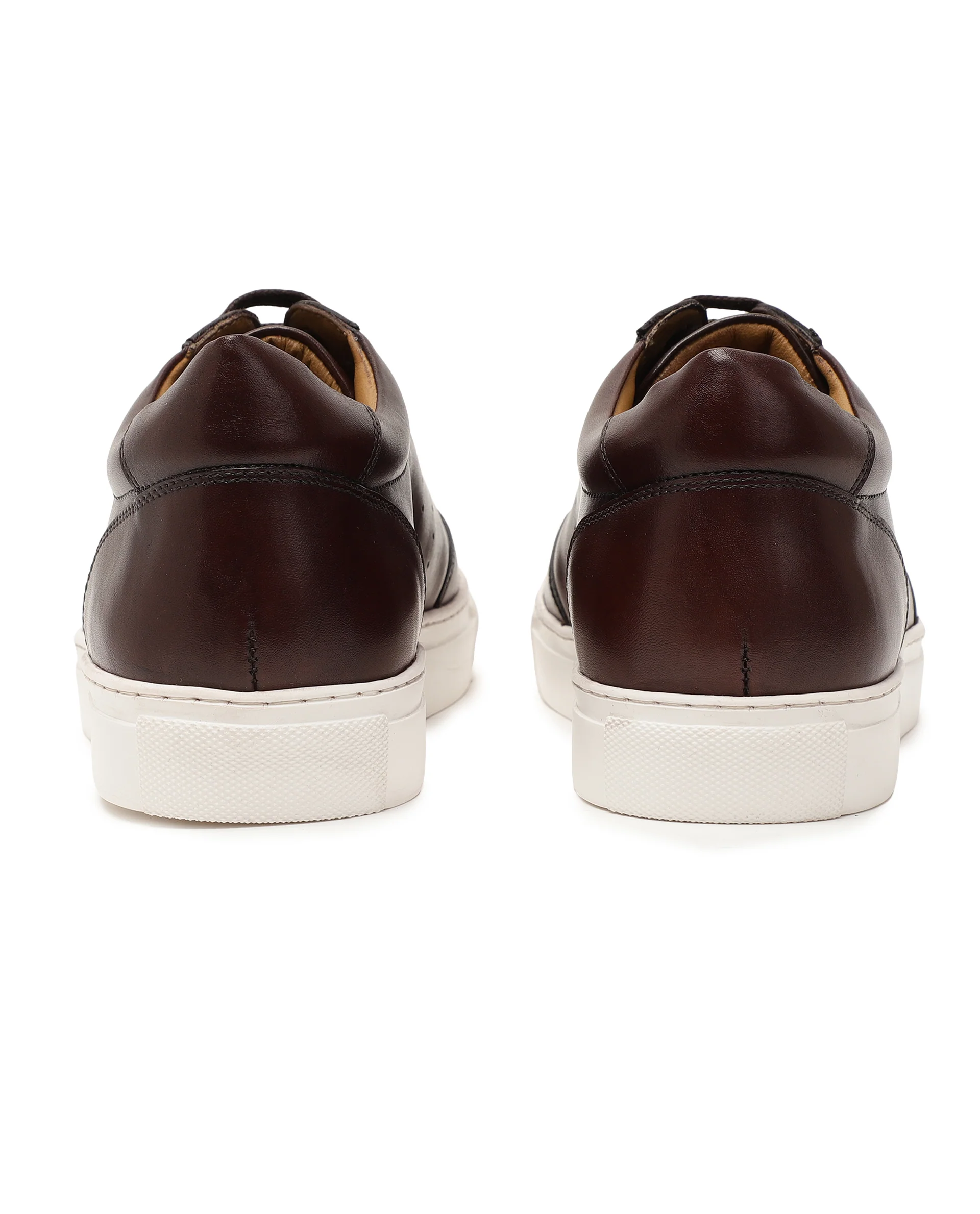 Rare Rabbit Men's Sterre 1 Brown Classic Oxford Styled Low-Top Sneakers Shoes - Image 12