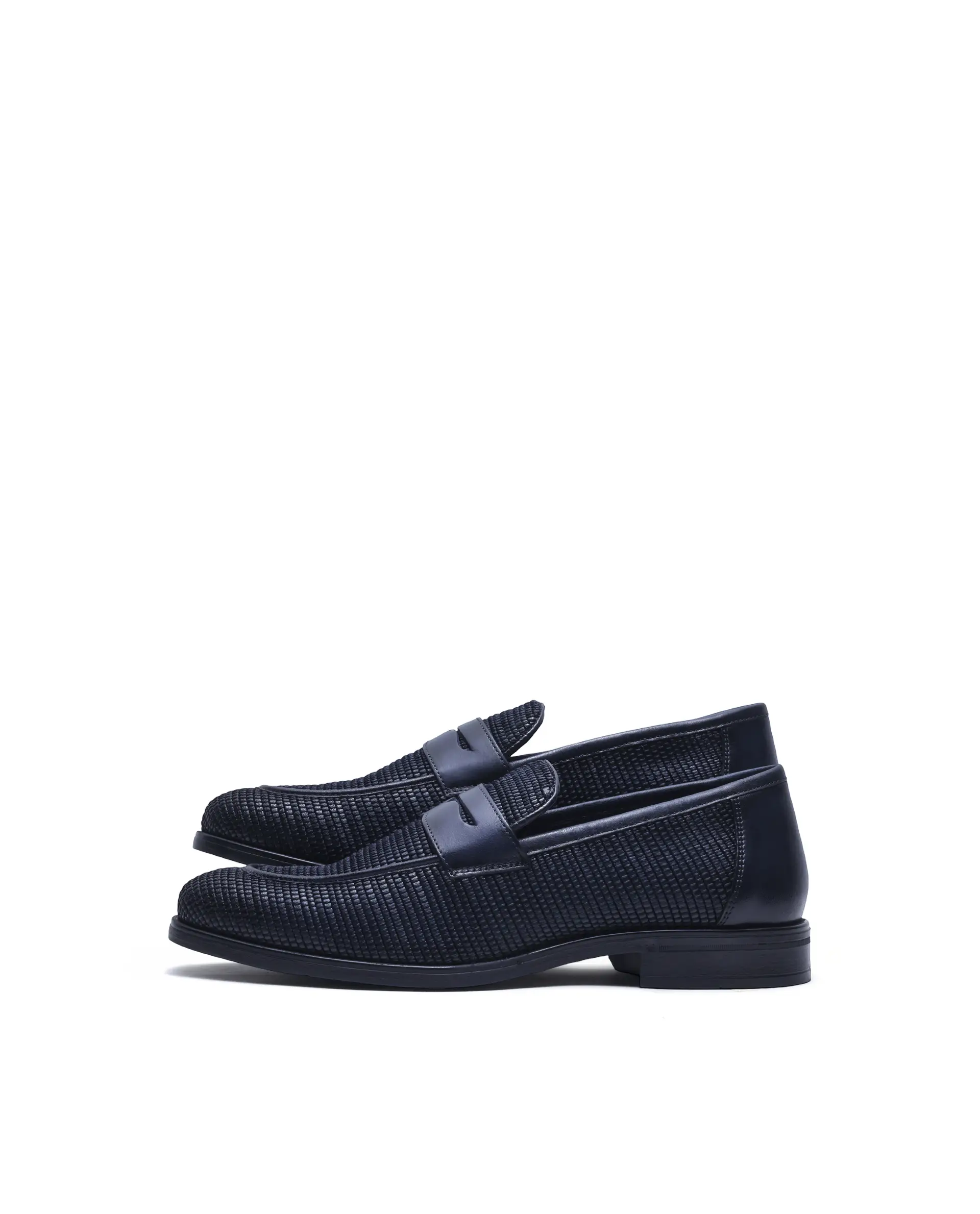 Rare Rabbit Men's Raffael Navy Leather Mocassin - Image 5