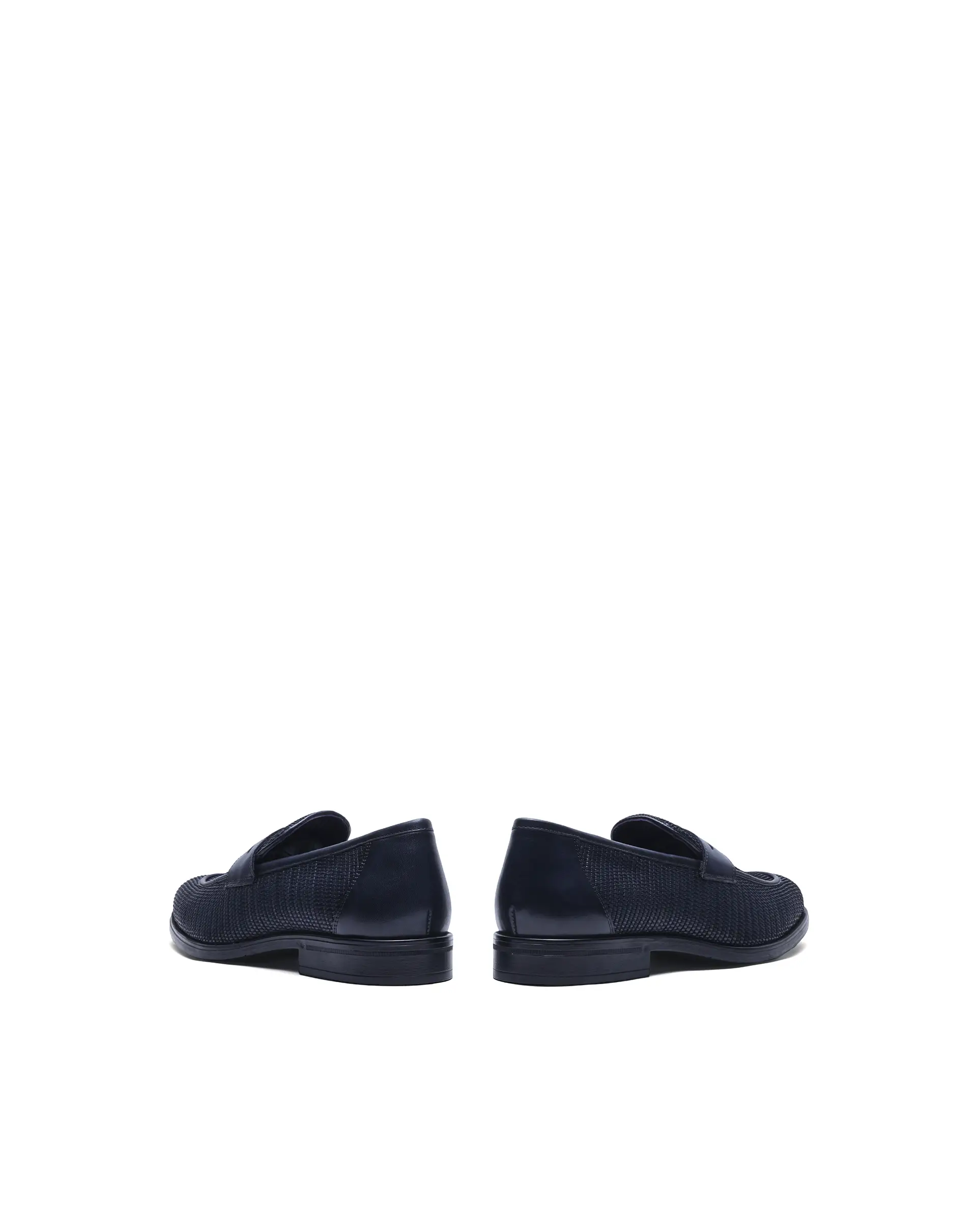 Rare Rabbit Men's Raffael Navy Leather Mocassin - Image 7