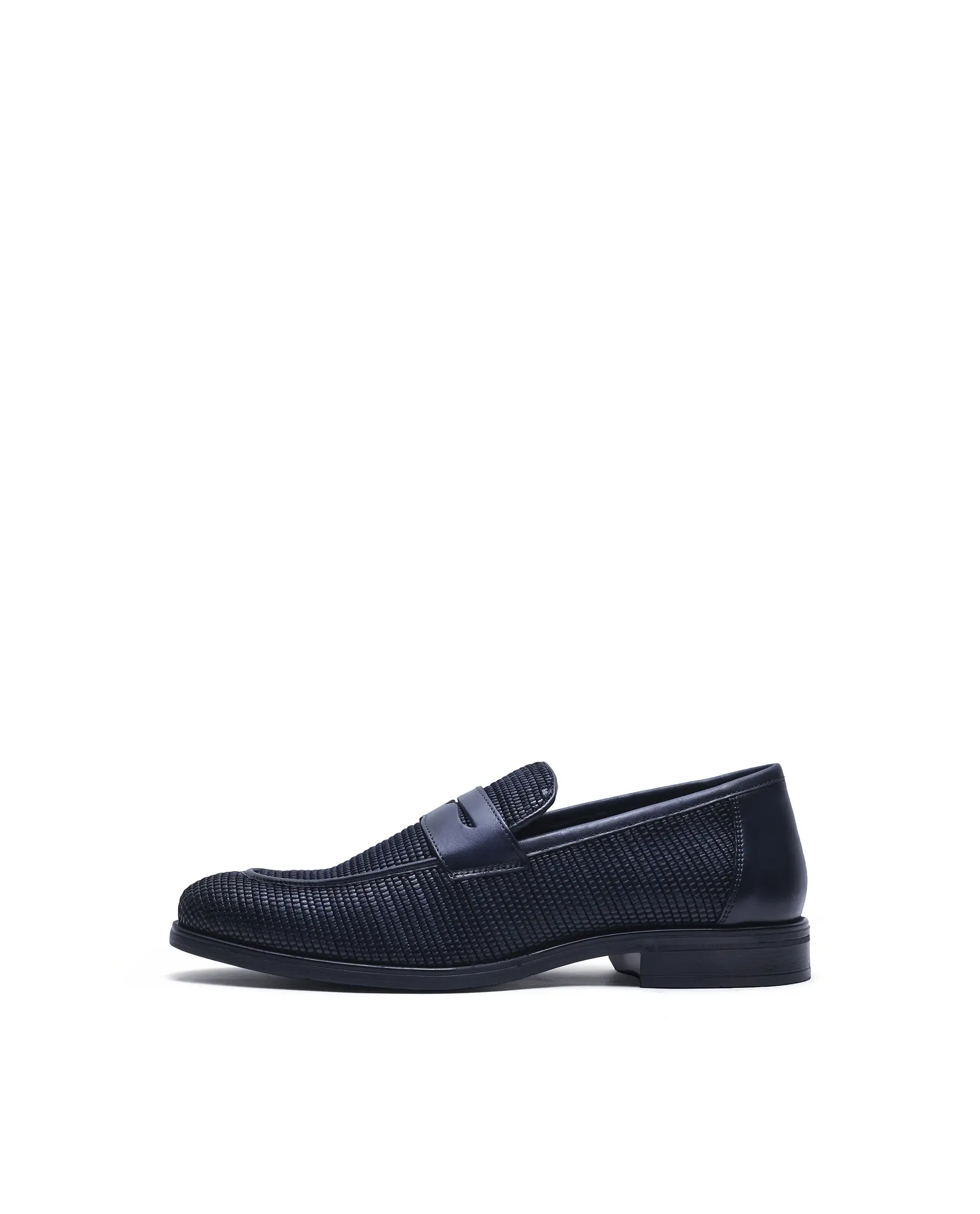Rare Rabbit Men's Raffael Navy Leather Mocassin - Image 8