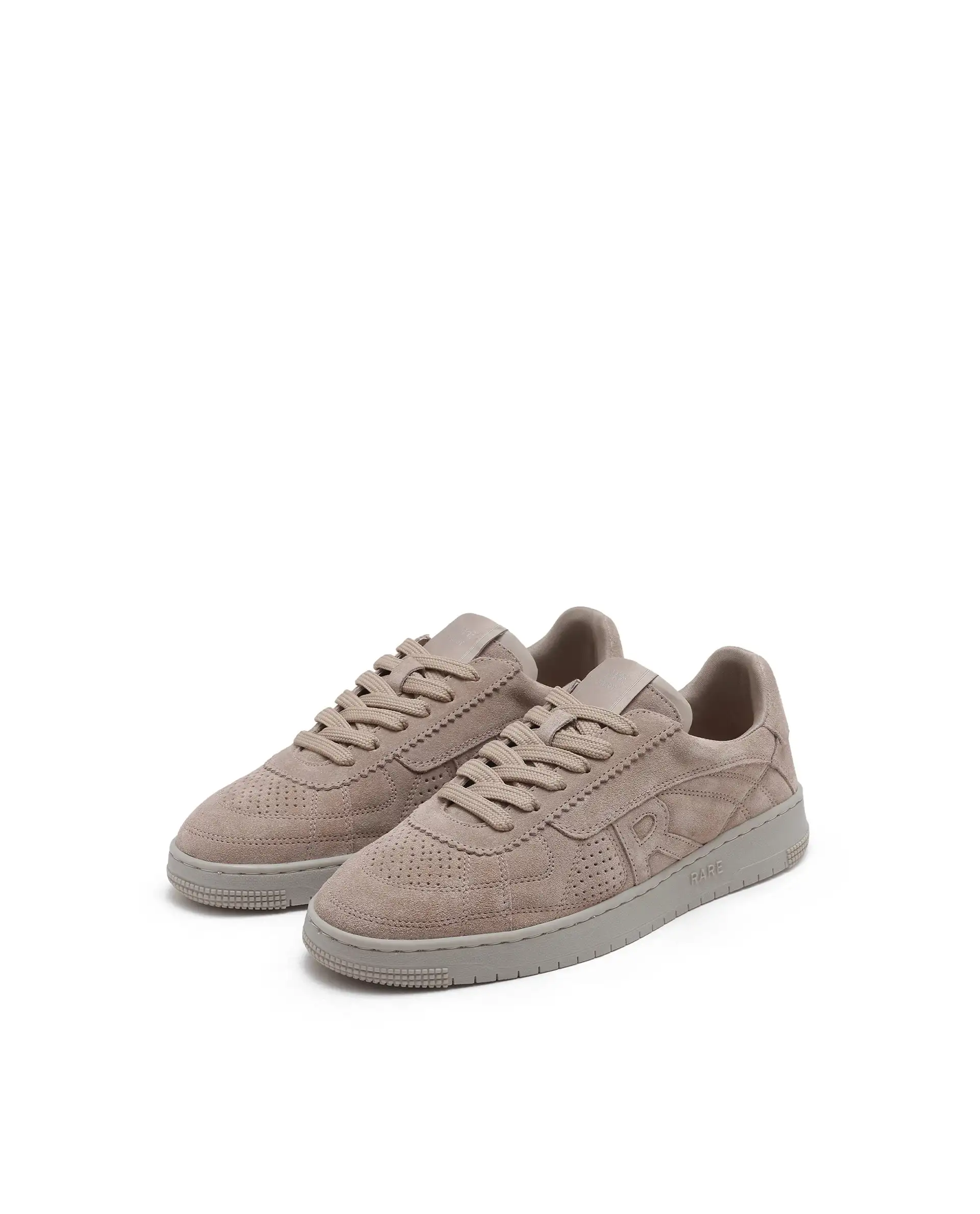 Rare Rabbit Men Ragno Biege Genuine Suede Leather Low-Top Lace Up Sneaker Shoes - Image 3