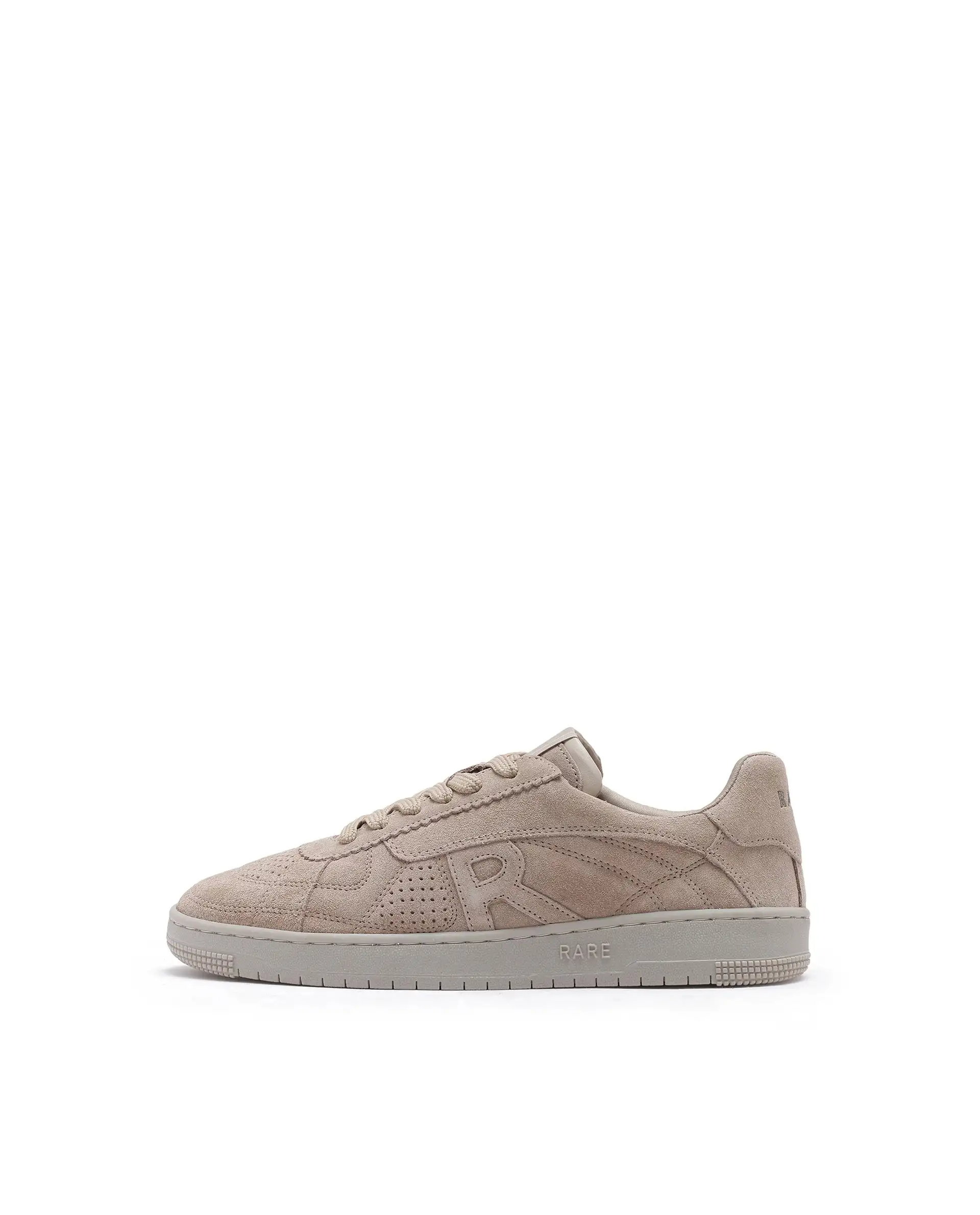 Rare Rabbit Men Ragno Biege Genuine Suede Leather Low-Top Lace Up Sneaker Shoes - Image 9