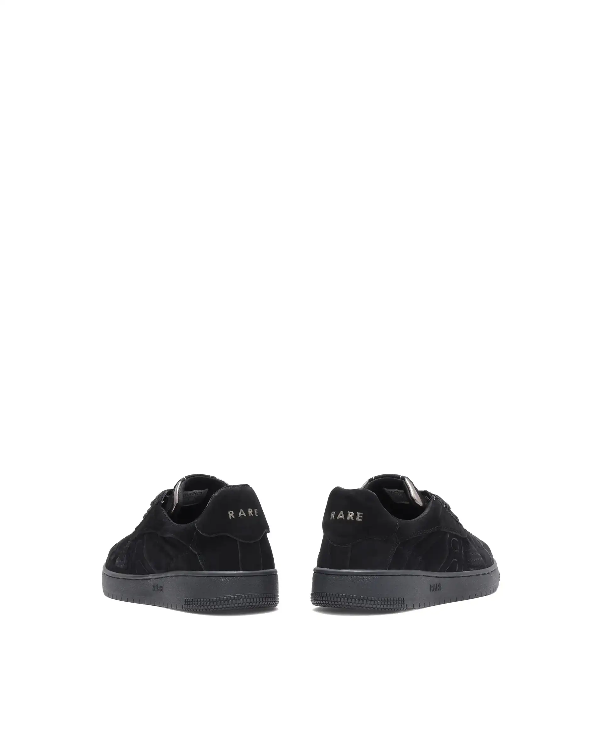 Rare Rabbit Men Ragno Black Genuine Suede Leather Low-Top Lace Up Sneaker Shoes - Image 7