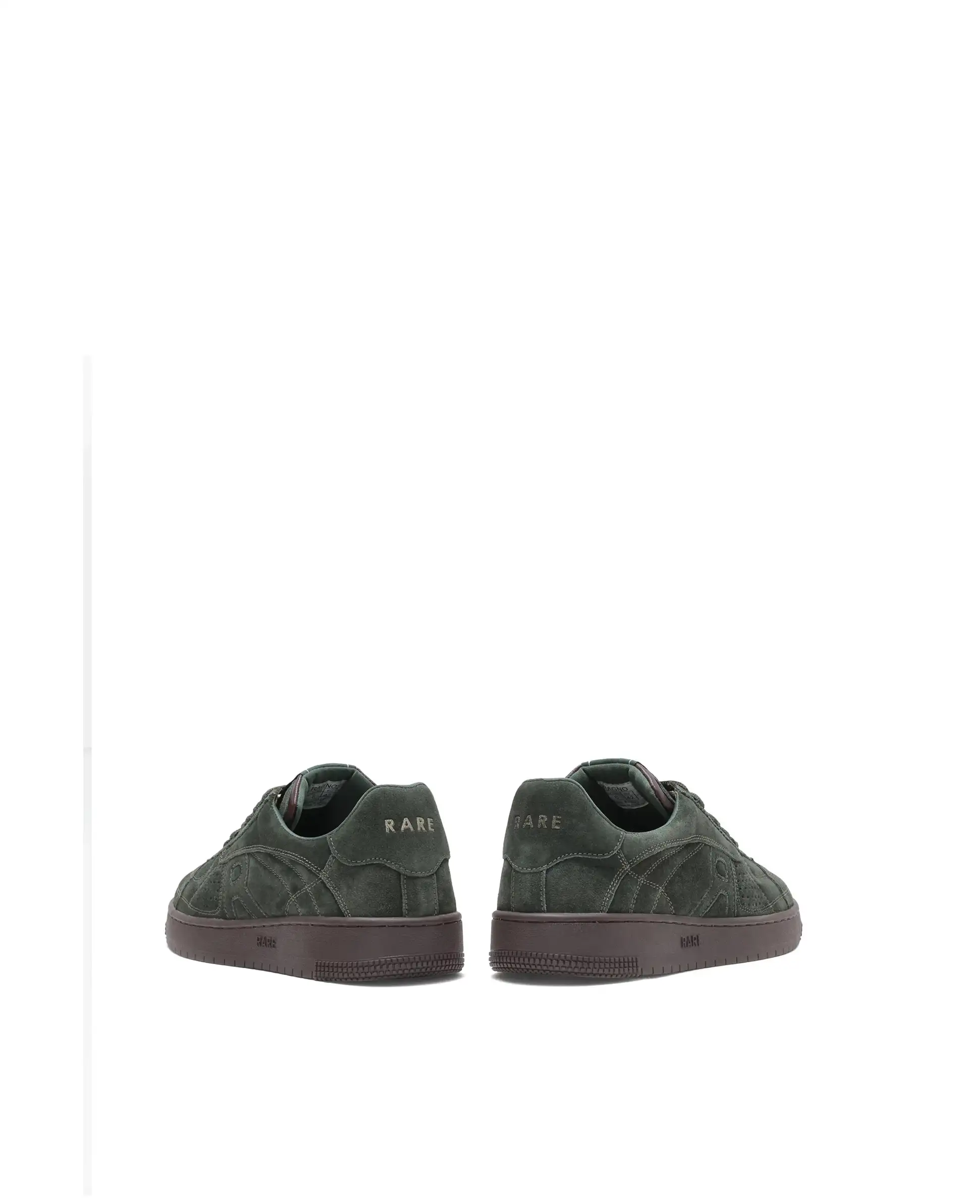 Rare Rabbit Men's Ragno Green Genuine Suede Leather Low-Top Lace Up Sneaker Shoes - Image 2