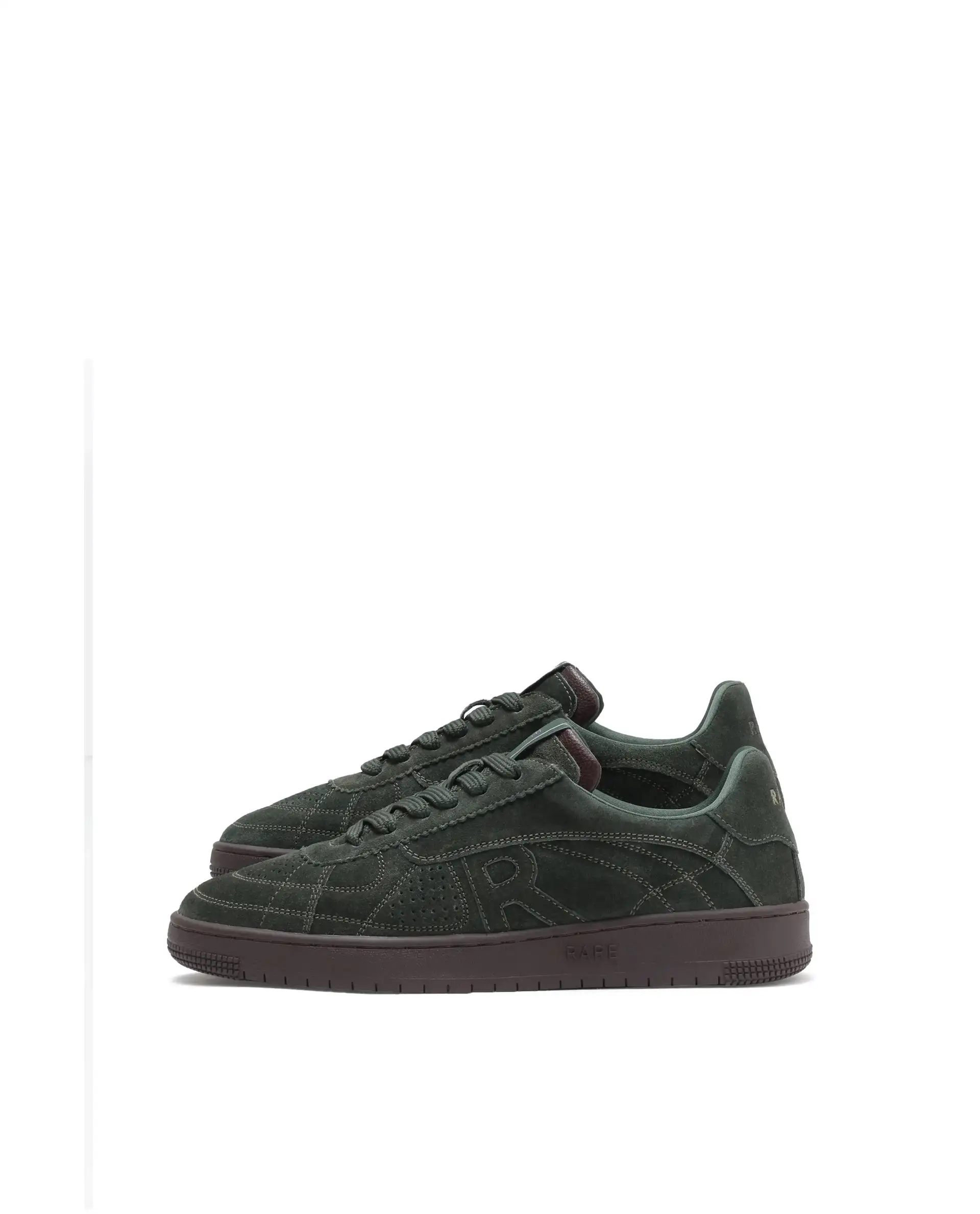 Rare Rabbit Men's Ragno Green Genuine Suede Leather Low-Top Lace Up Sneaker Shoes - Image 5