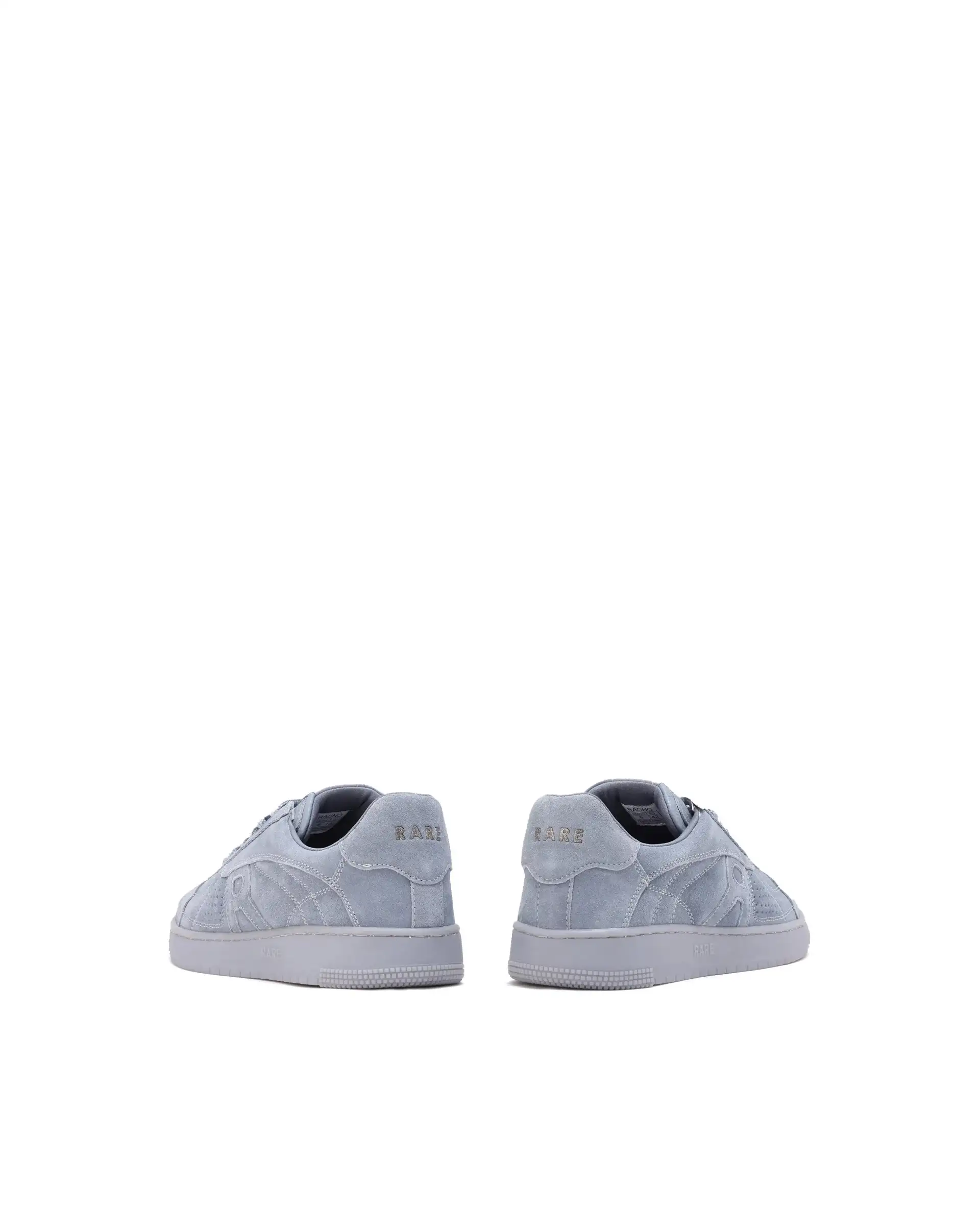 Rare Rabbit Men's Ragno Grey Genuine Suede Leather Low-Top Lace Up Sneaker Shoes - Image 2