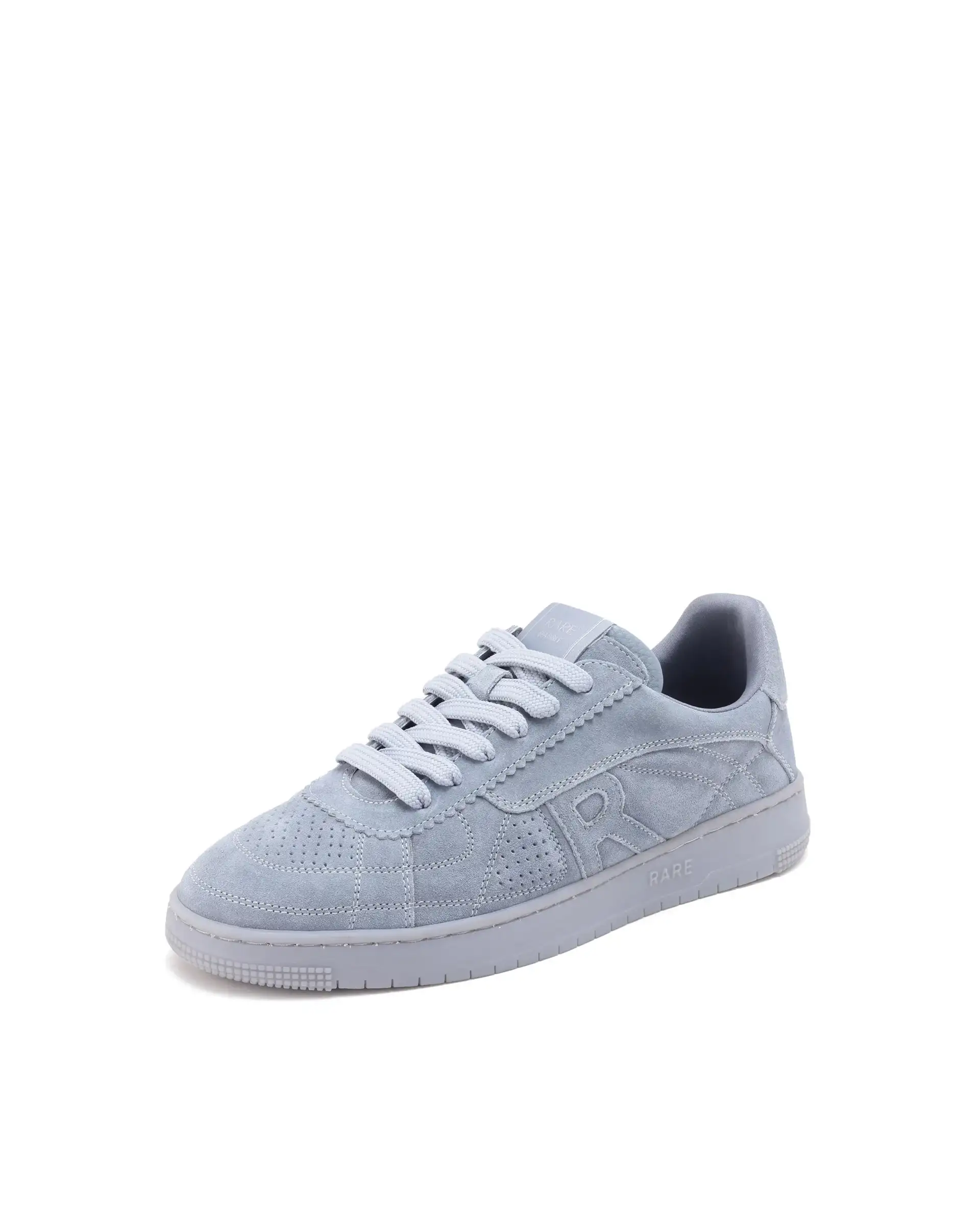 Rare Rabbit Men's Ragno Grey Genuine Suede Leather Low-Top Lace Up Sneaker Shoes - Image 6