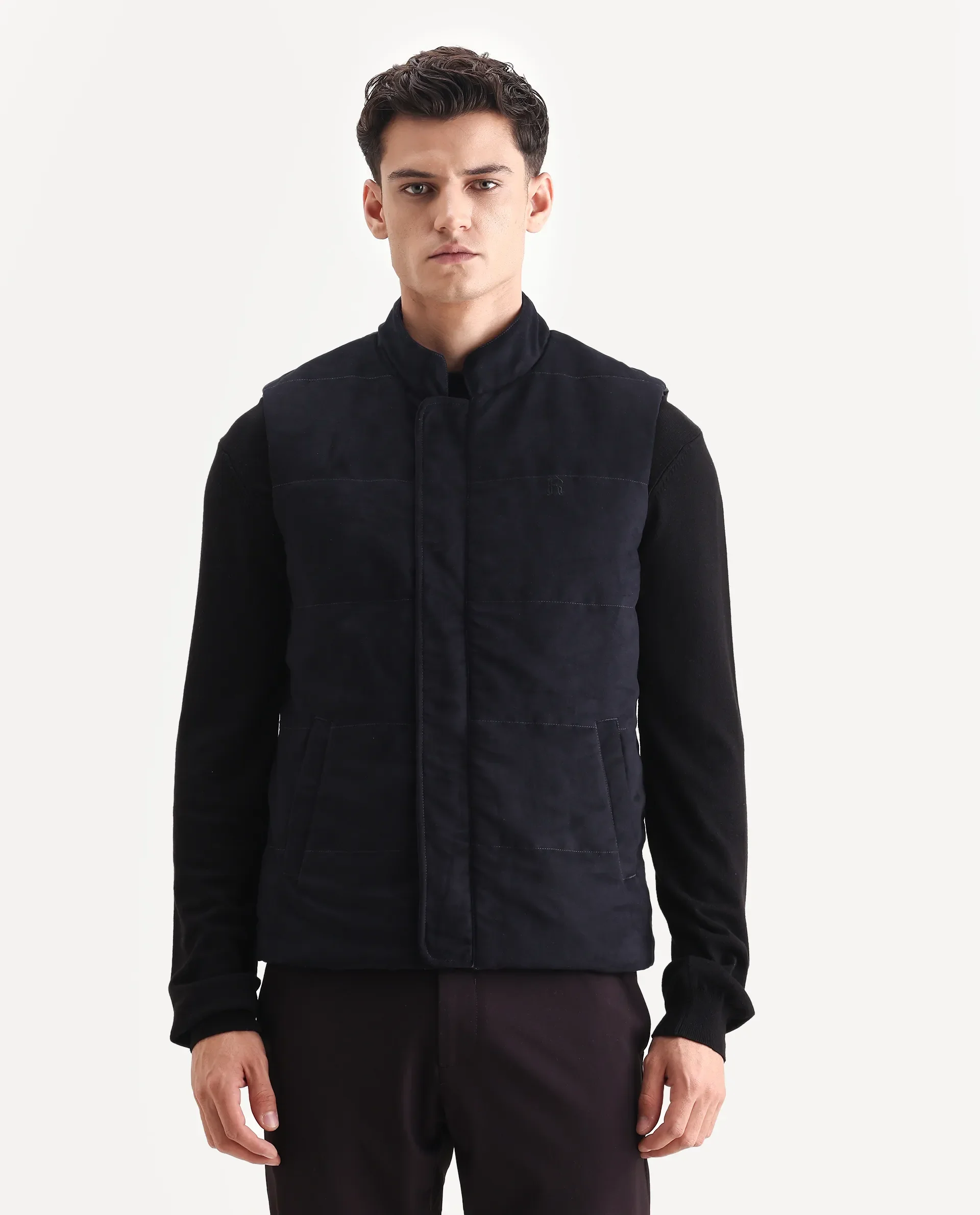 Rare Rabbit Men's Raldo-25 Purple Polyester Blend Fabric High Neck Regular Fit Plain Jacket - Image 10
