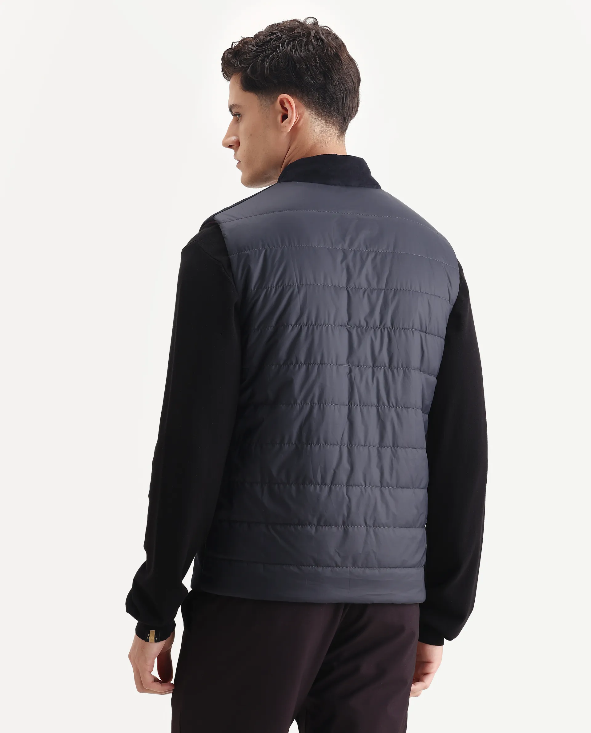 Rare Rabbit Men's Raldo-25 Purple Polyester Blend Fabric High Neck Regular Fit Plain Jacket - Image 9