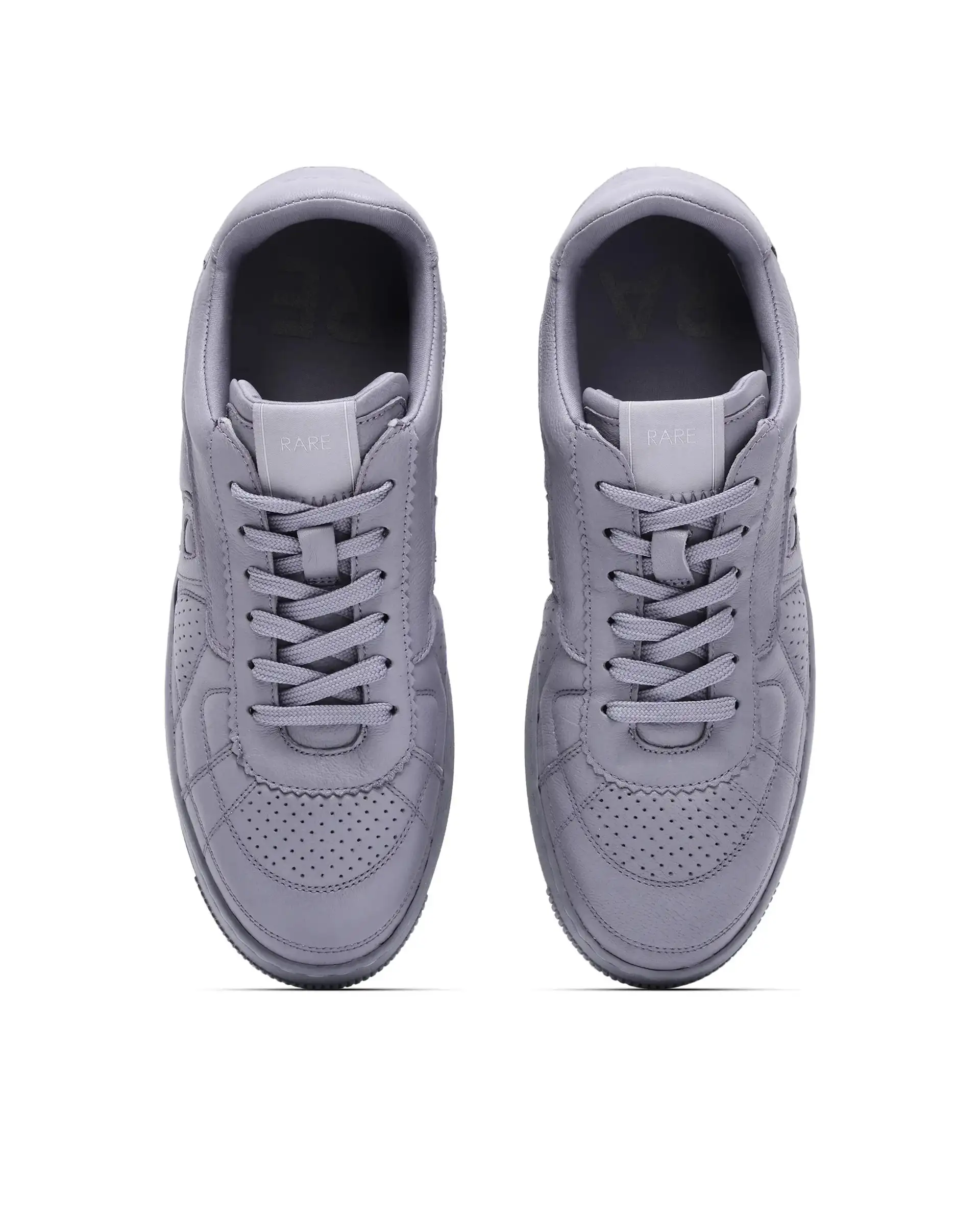 Rare Rabbit Men's Rango Grey Leather Lace-Up Closure Sneaker - Image 2