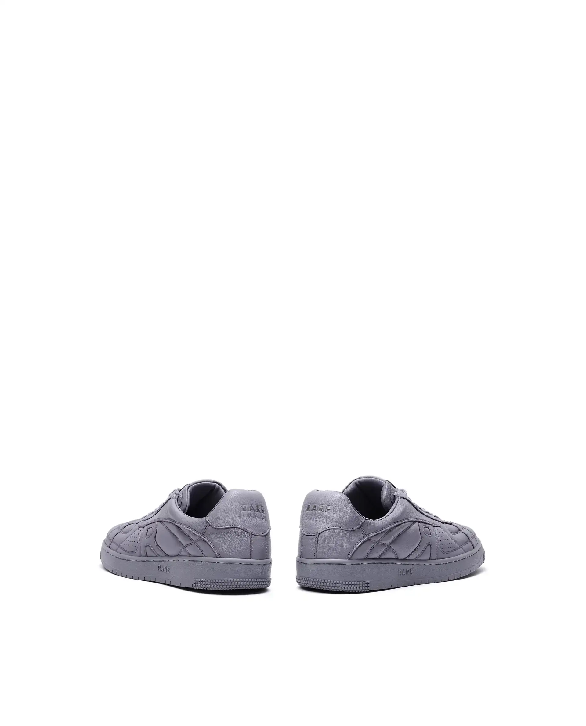 Rare Rabbit Men's Rango Grey Leather Lace-Up Closure Sneaker - Image 4