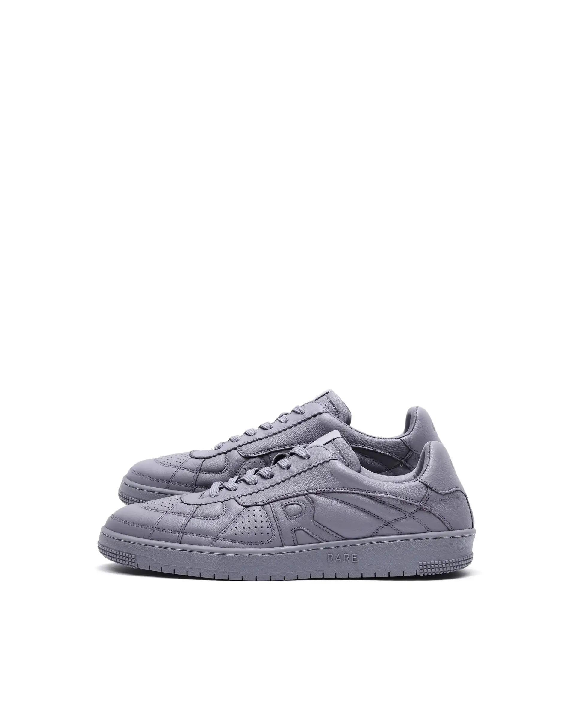 Rare Rabbit Men's Rango Grey Leather Lace-Up Closure Sneaker - Image 5