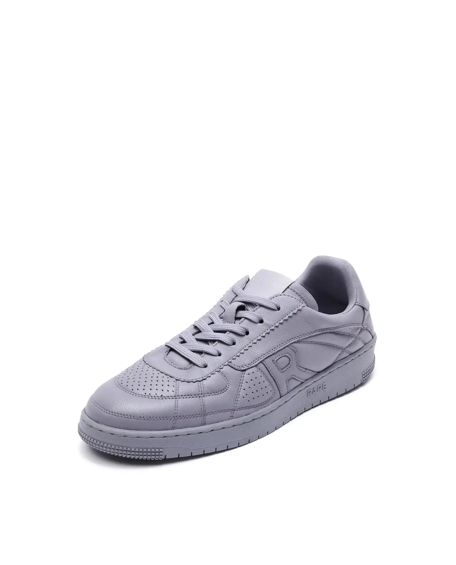 Rare Rabbit Men's Rango Grey Leather Lace-Up Closure Sneaker - Image 7