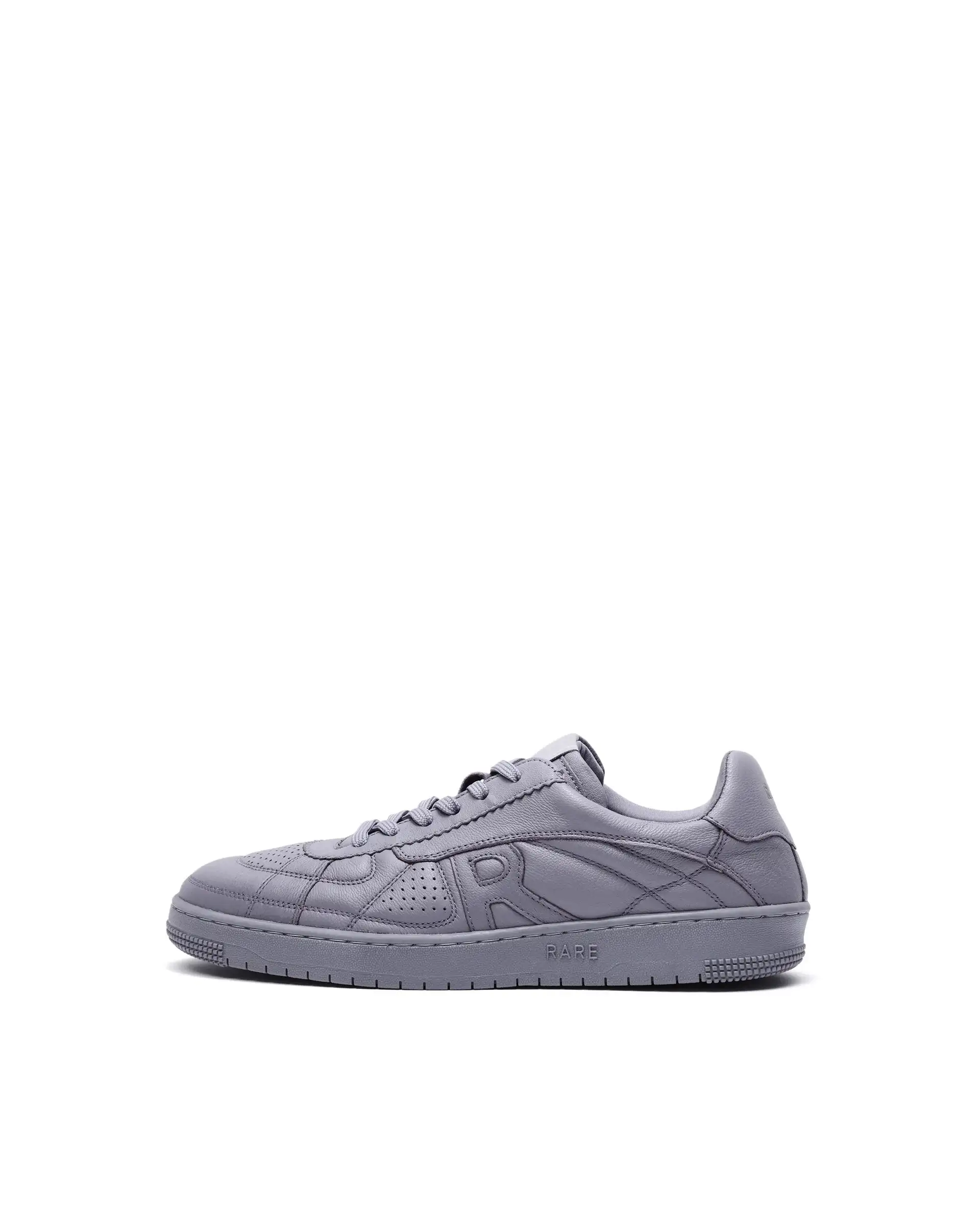 Rare Rabbit Men's Rango Grey Leather Lace-Up Closure Sneaker - Image 8