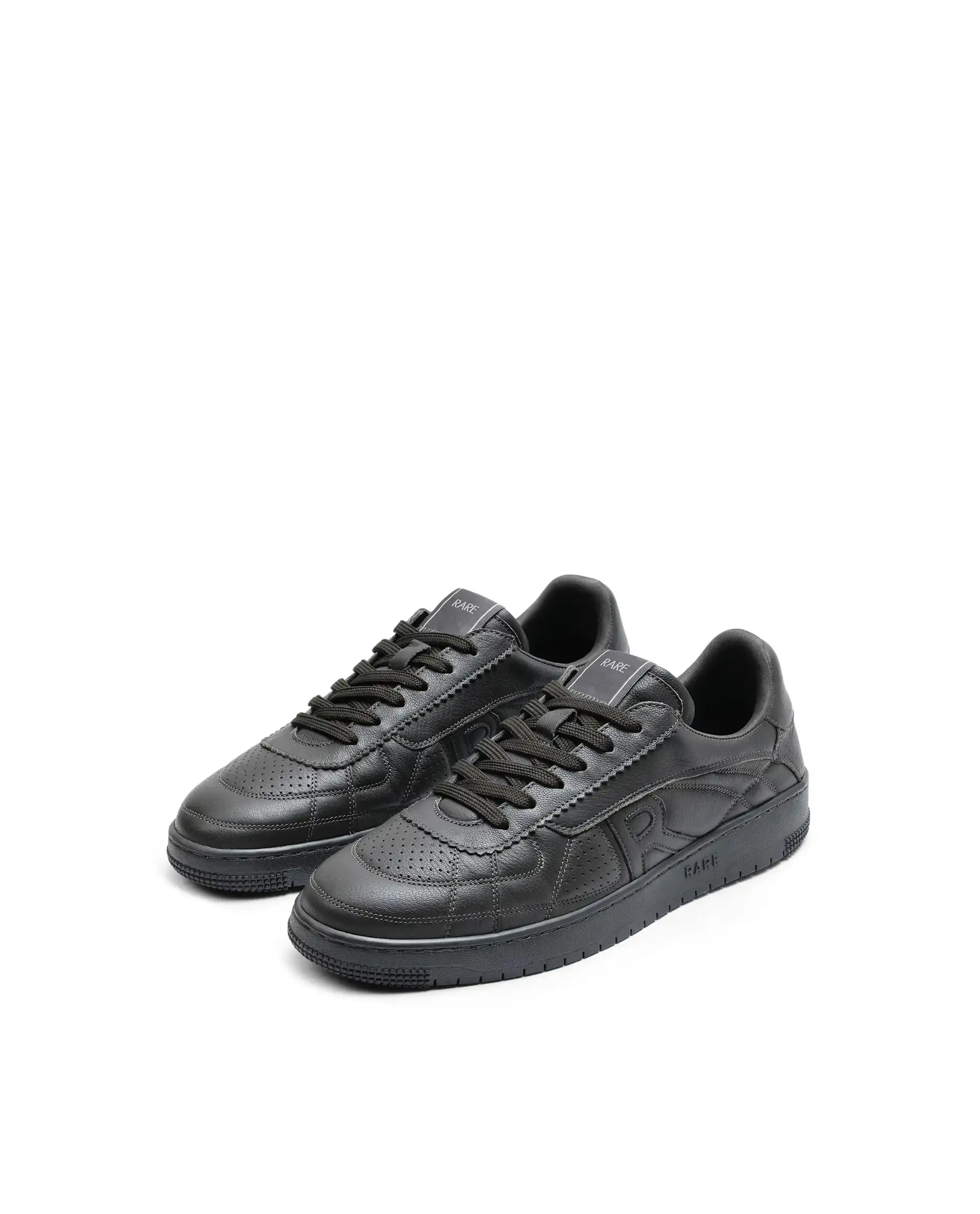 Rare Rabbit Men's Rango Olive Leather Lace-Up Closure Sneaker - Image 3