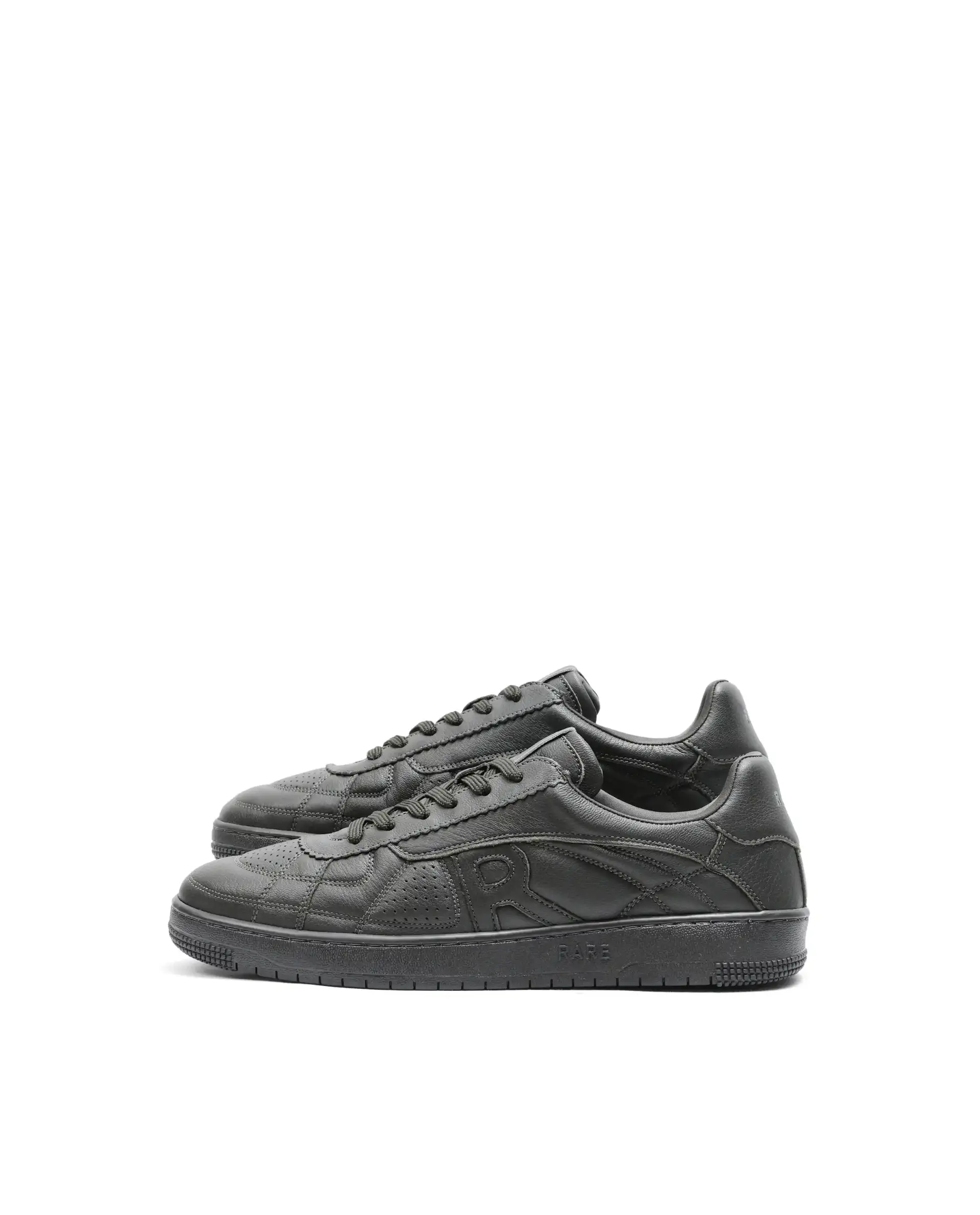 Rare Rabbit Men's Rango Olive Leather Lace-Up Closure Sneaker - Image 5