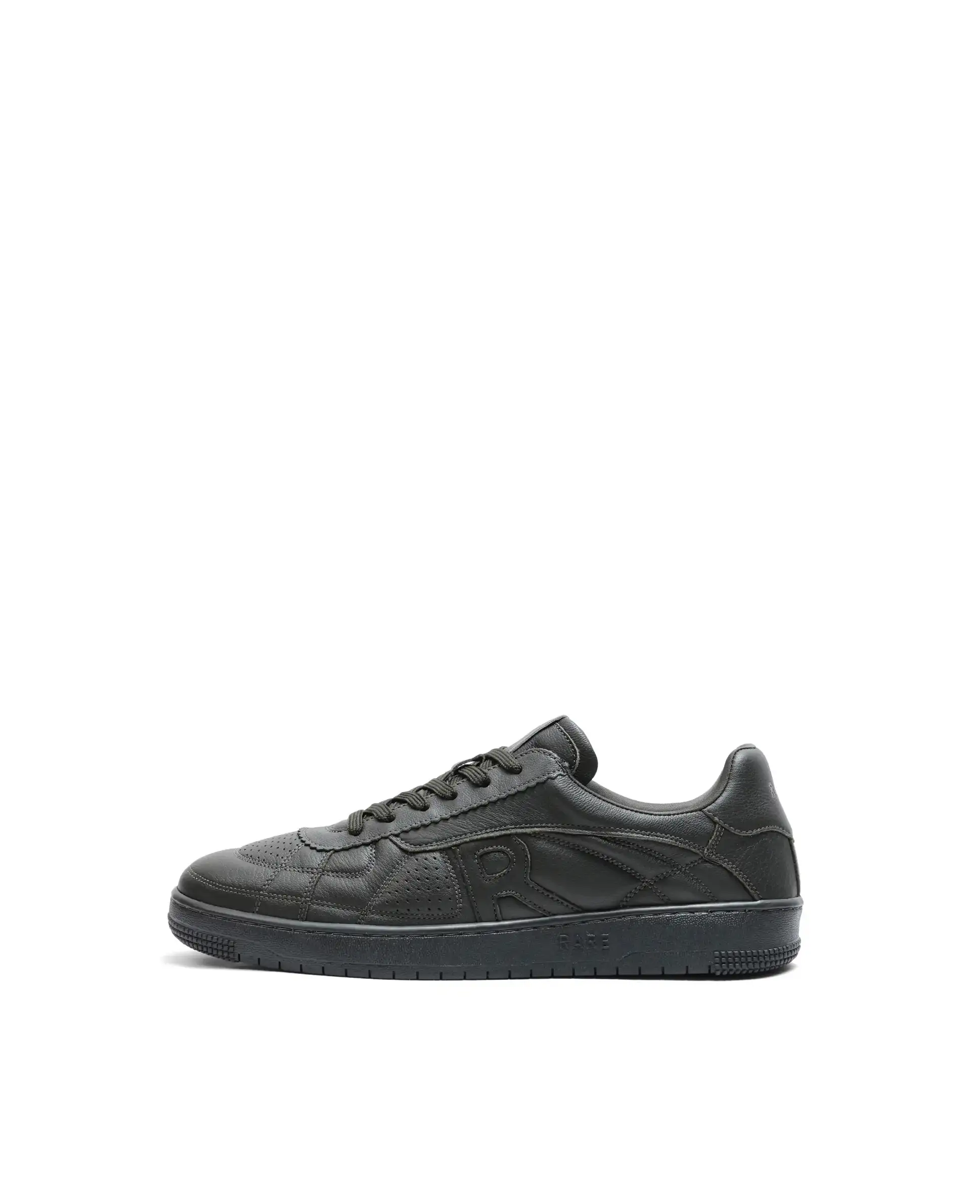 Rare Rabbit Men's Rango Olive Leather Lace-Up Closure Sneaker - Image 8