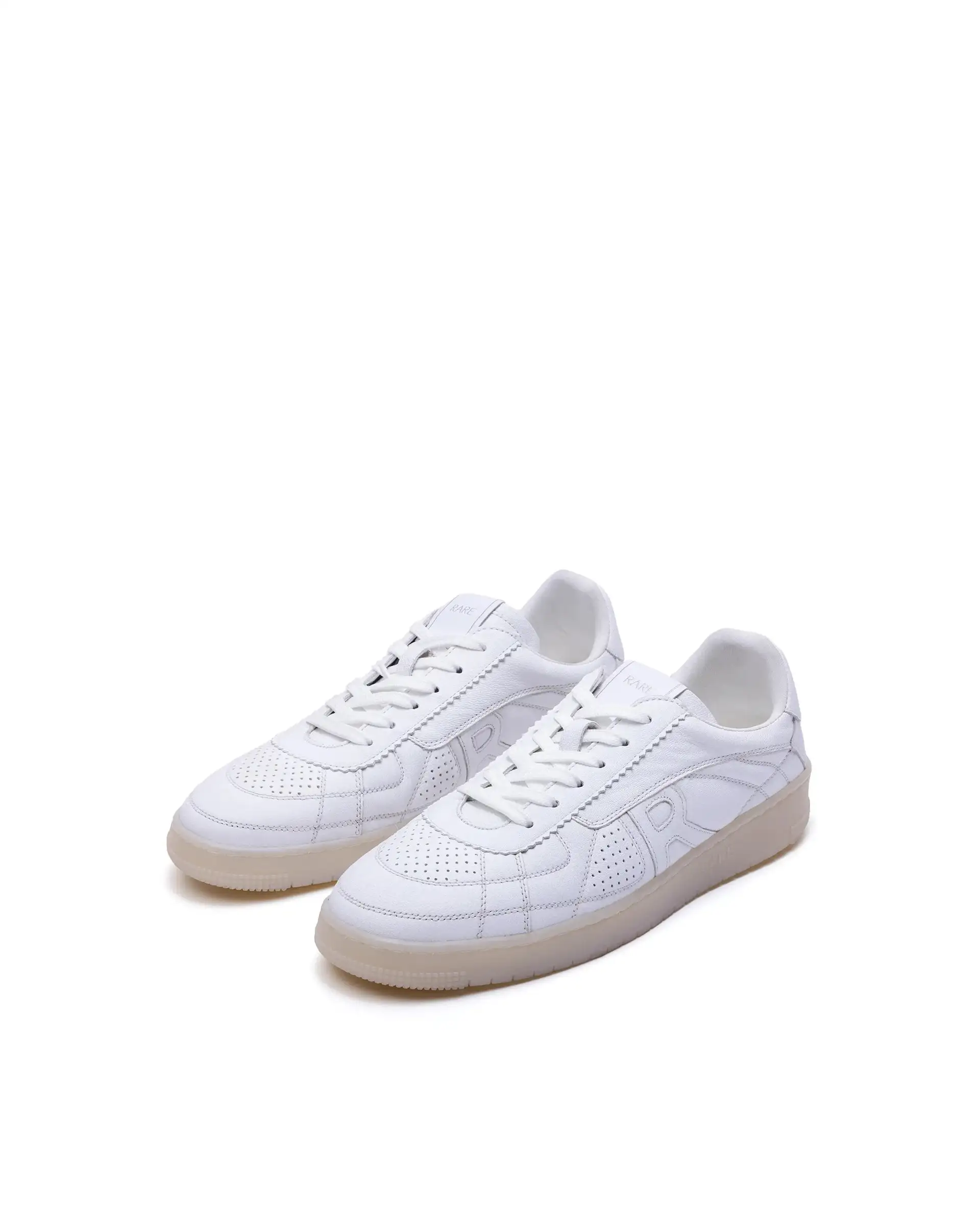 Rare Rabbit Men's Rango White Leather Lace-Up Closure Sneaker - Image 3