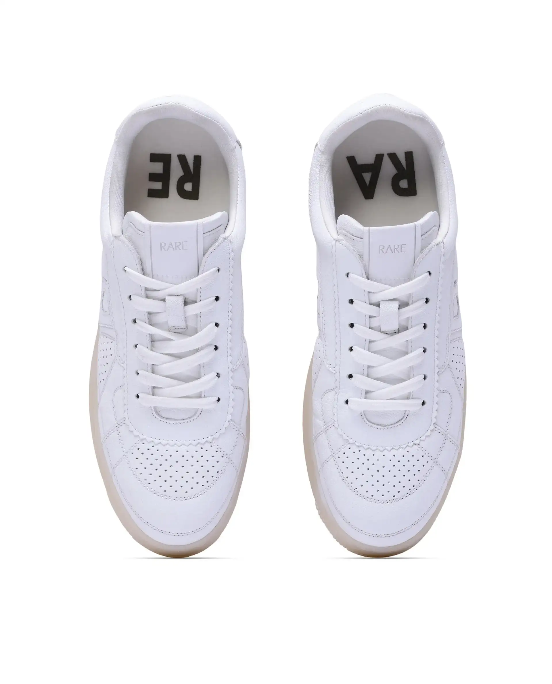 Rare Rabbit Men's Rango White Leather Lace-Up Closure Sneaker - Image 4