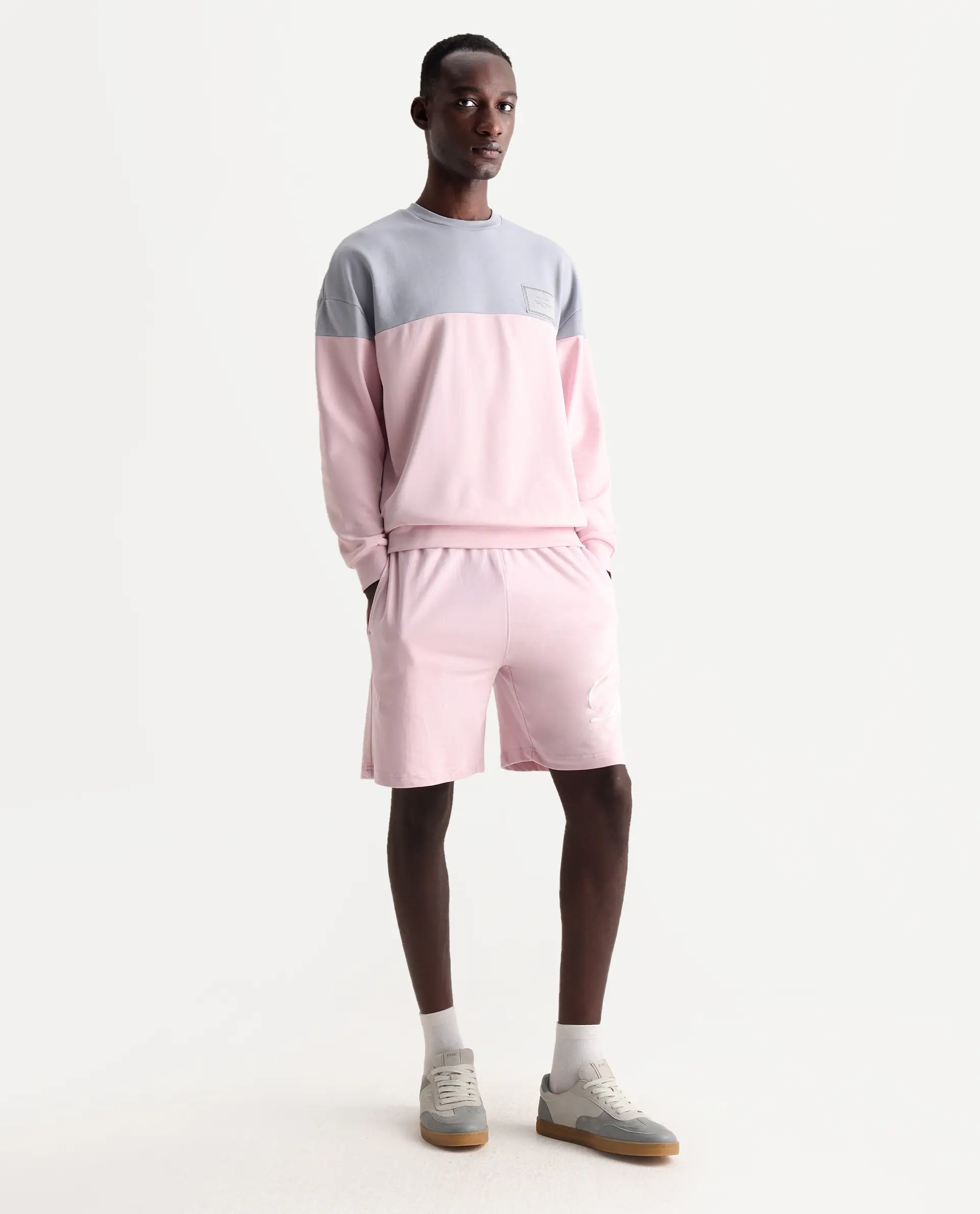 Rare Rabbit Men's Ranot Pink Cotton Graphic Print Oversized Fit Shorts - Image 5