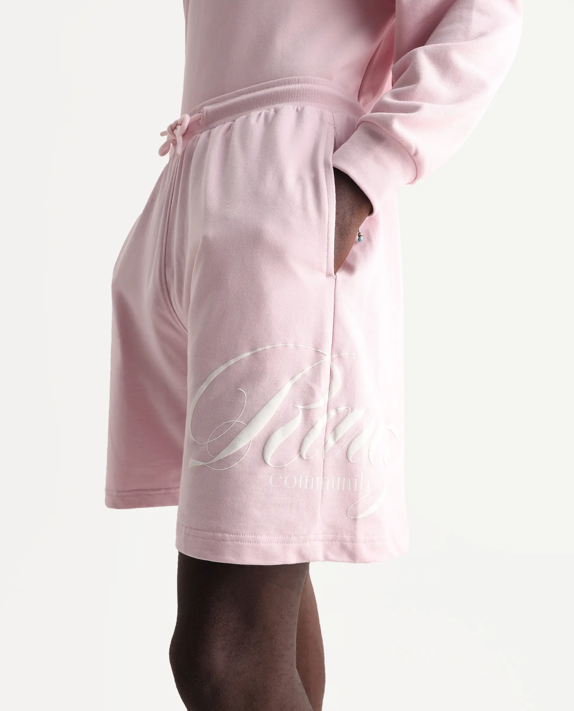 Rare Rabbit Men's Ranot Pink Cotton Graphic Print Oversized Fit Shorts - Image 6
