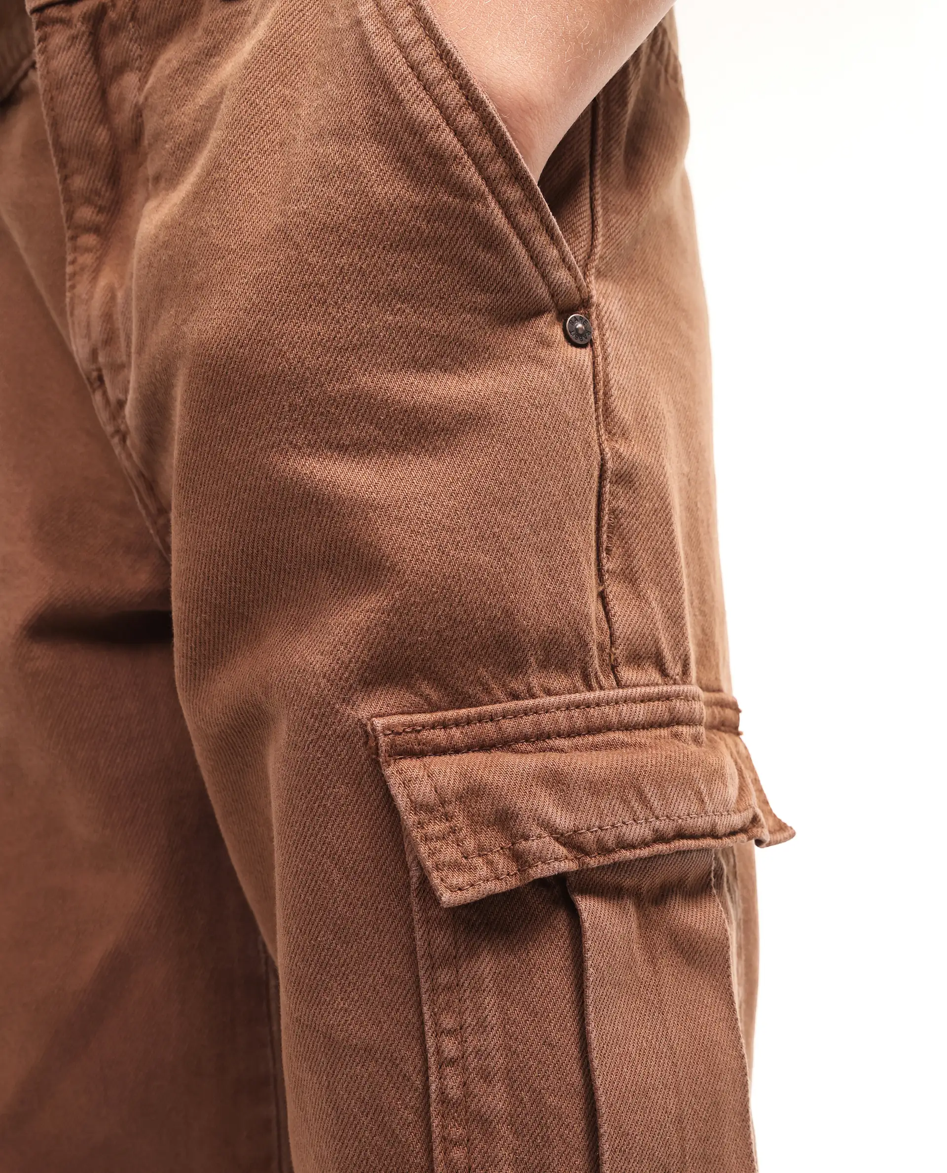 Rare Ones Kids Arrow-1 Brown Cotton Fabric Zipper Closure Relaxed Fit Jeans - Image 4
