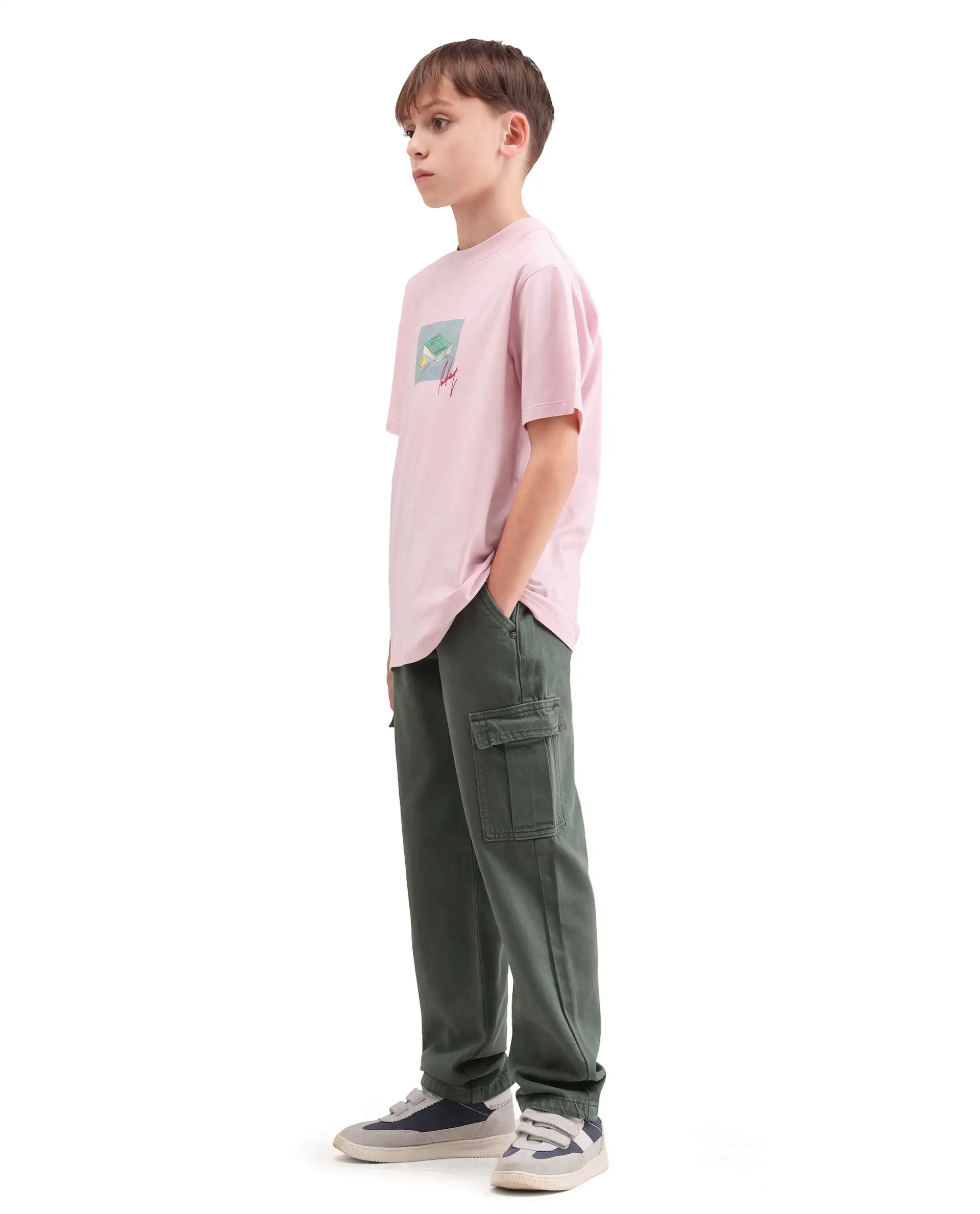 Rare Ones Kids Arrow-4 Green Cotton Fabric Zipper Closure Relaxed Fit Jeans - Image 6