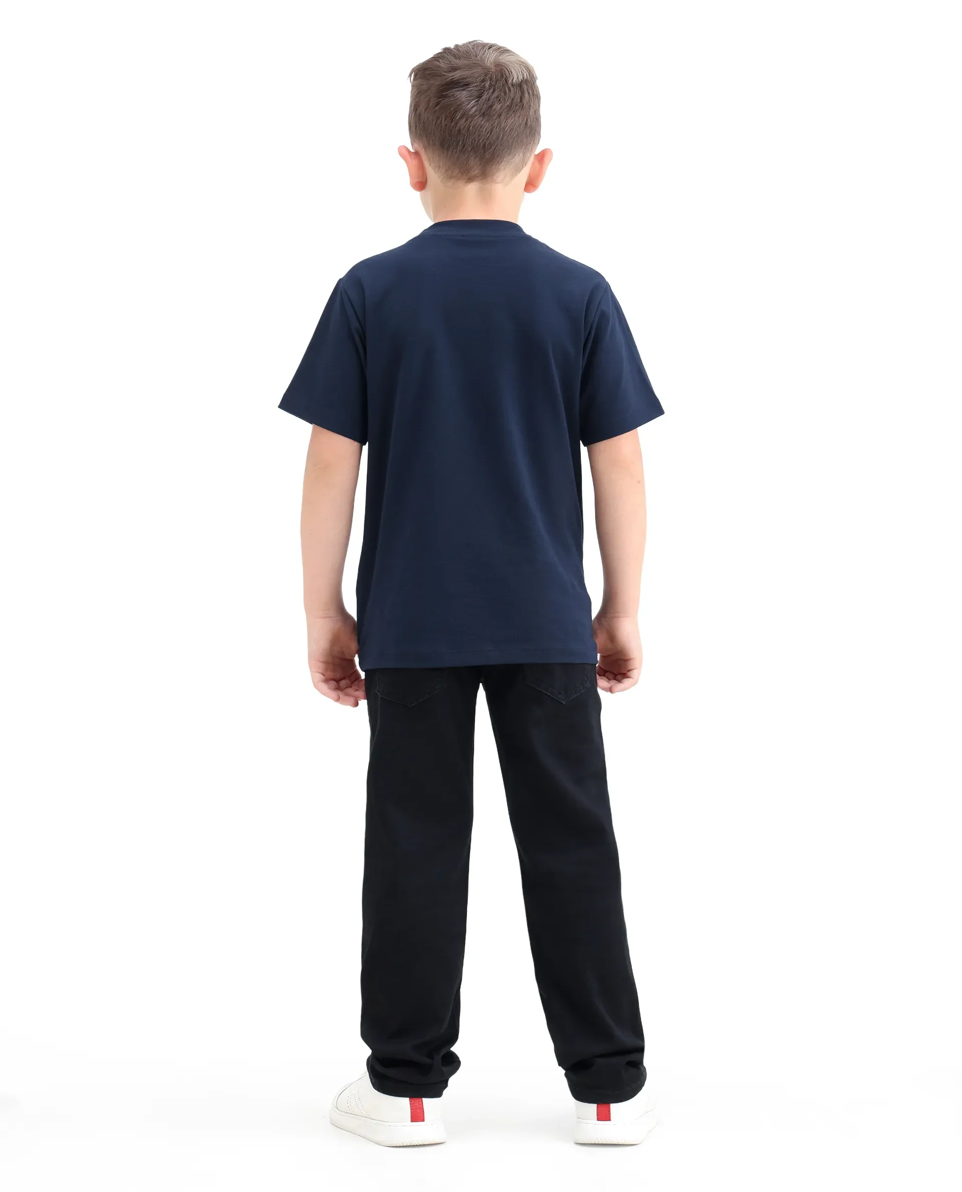 Rare Ones Kids Clif Black Cotton Blend Fabric Zipper Closure Regular Fit Jeans - Image 8