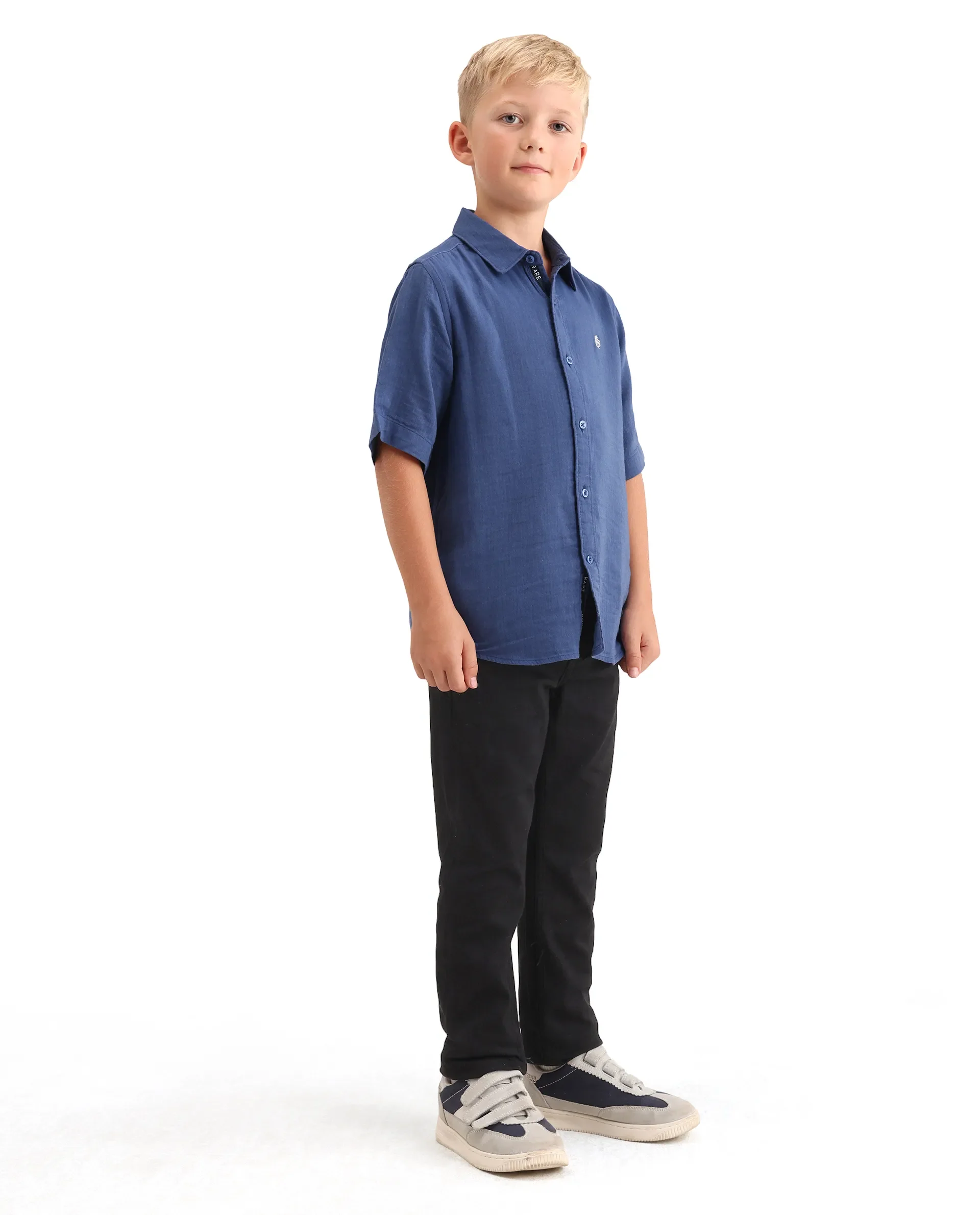 Rare Ones Kids Cove Black Cotton Blend Fabric Zipper Closure Slim Fit Jeans - Image 8