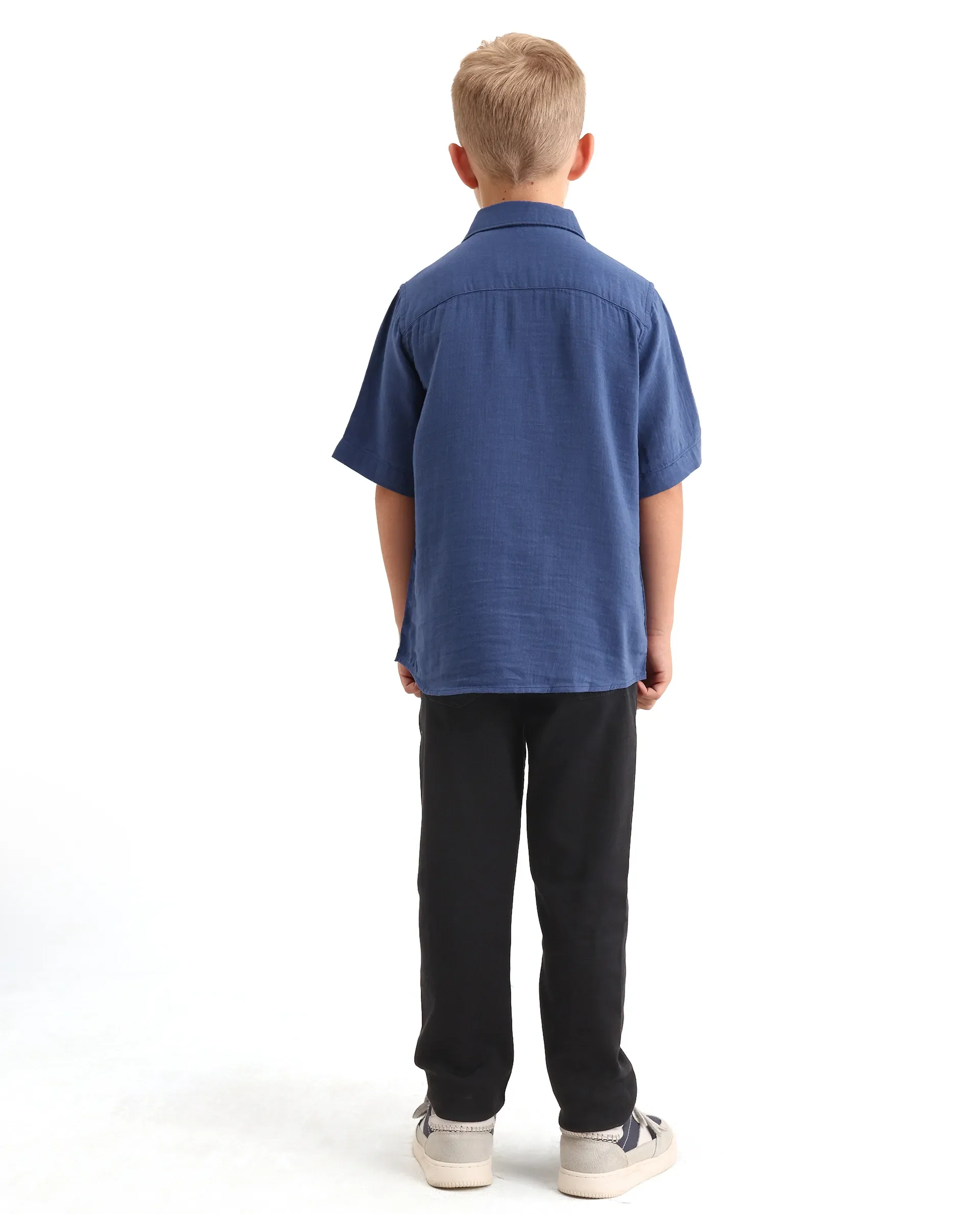 Rare Ones Kids Cove Black Cotton Blend Fabric Zipper Closure Slim Fit Jeans - Image 9
