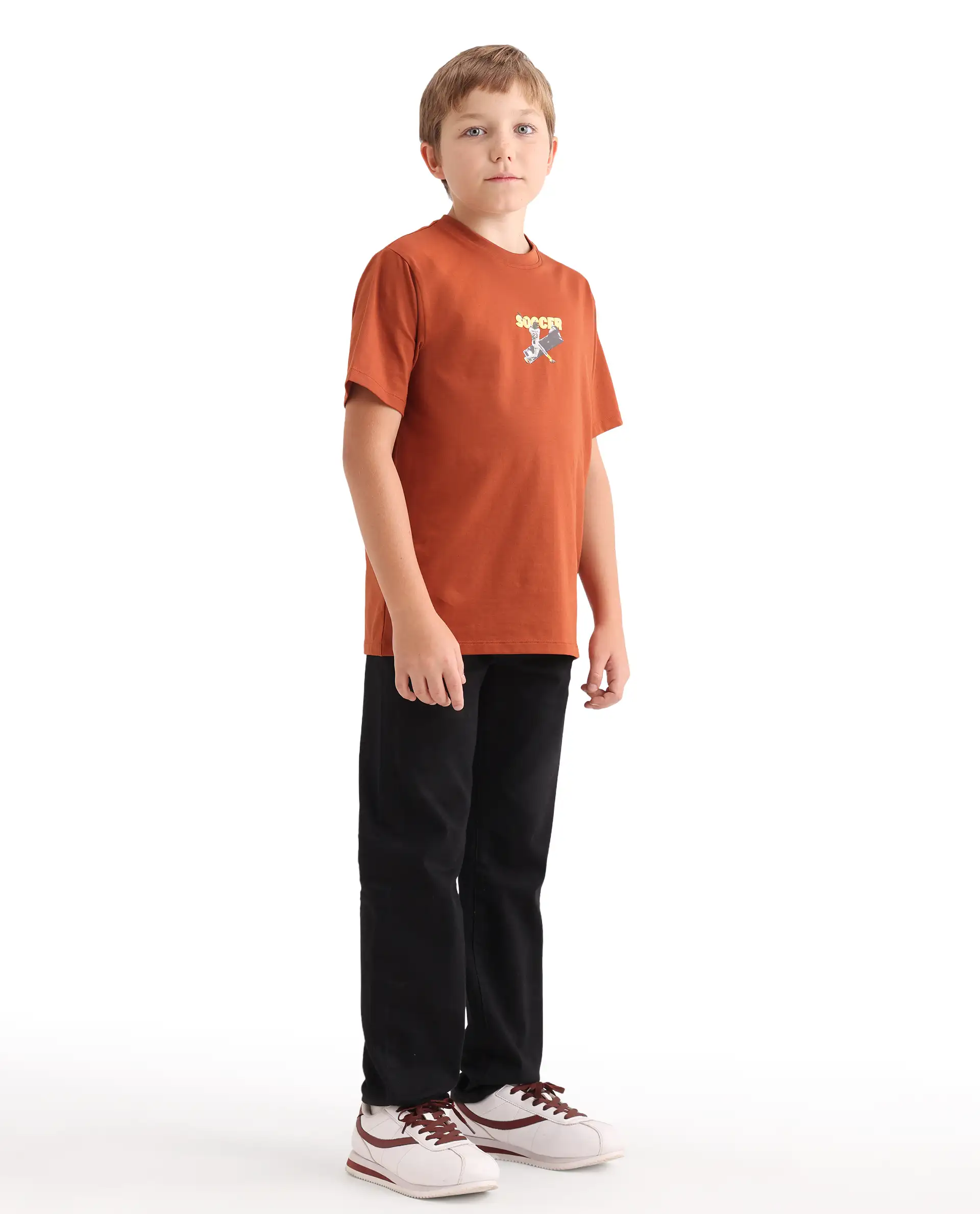 Rare Ones Kids Leon Black Cotton Blend Fabric Zipper Closure Regular Fit Jeans - Image 6