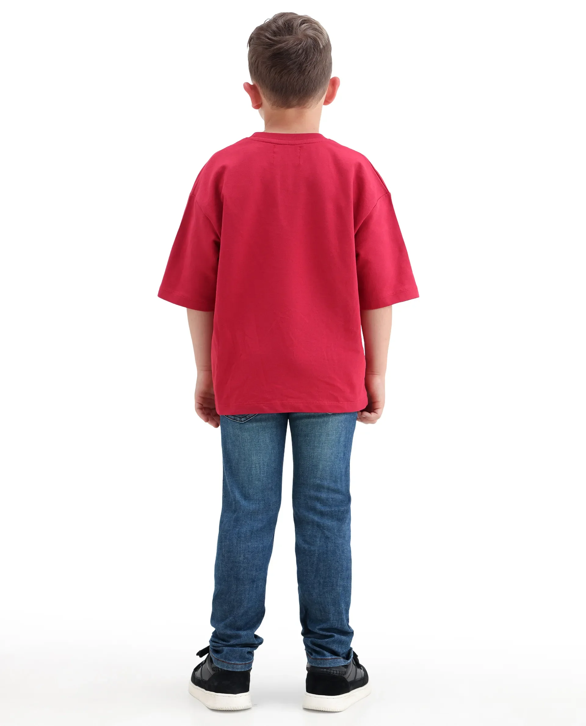 Rare Ones Kids Linus Light Blue Cotton Blend Fabric Zipper Closure Slim Fit Jeans - Image 9