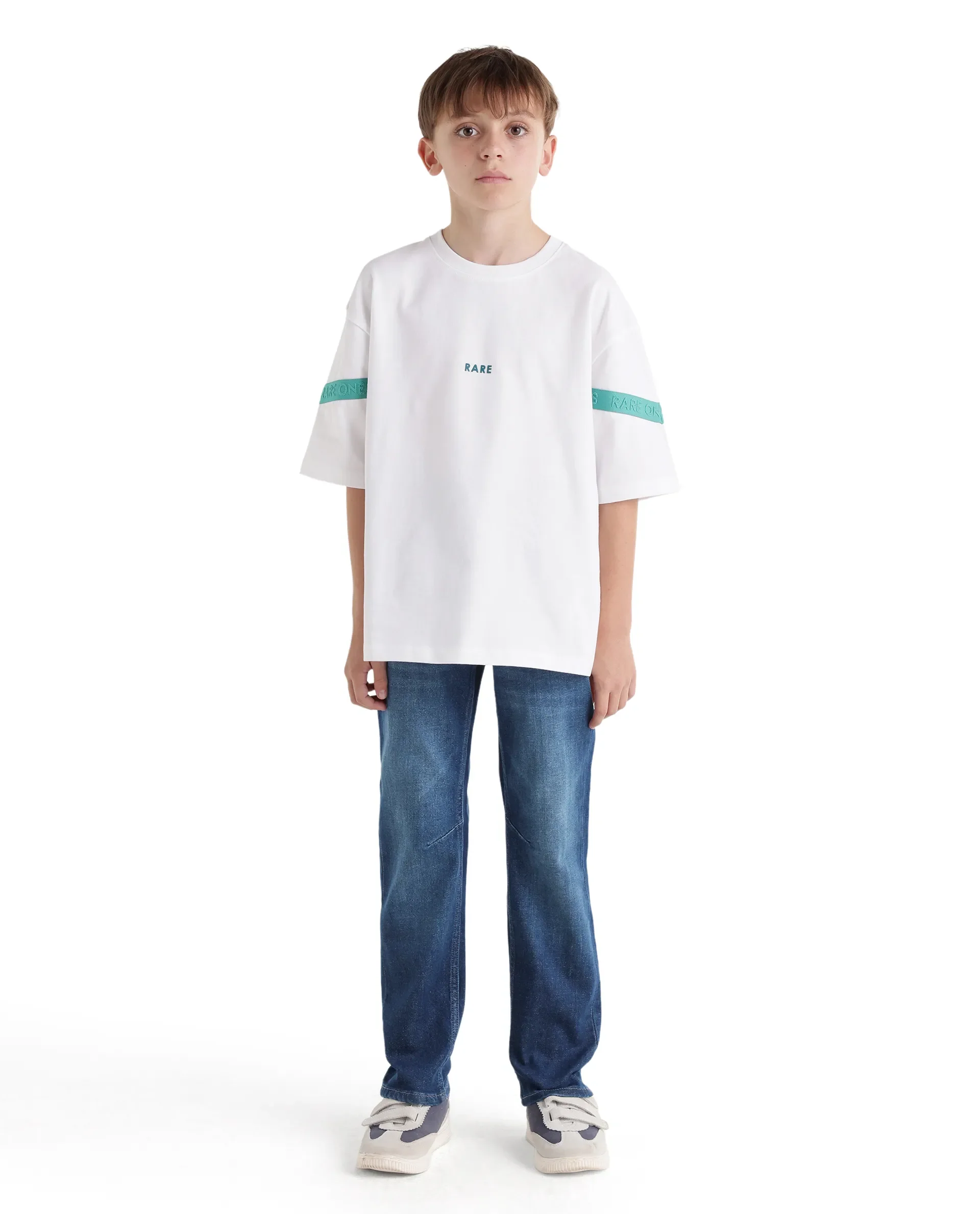 Rare Ones Kids Peto Dark Blue Cotton Blend Fabric Pull-On Closure Regular Fit Jeans - Image 5