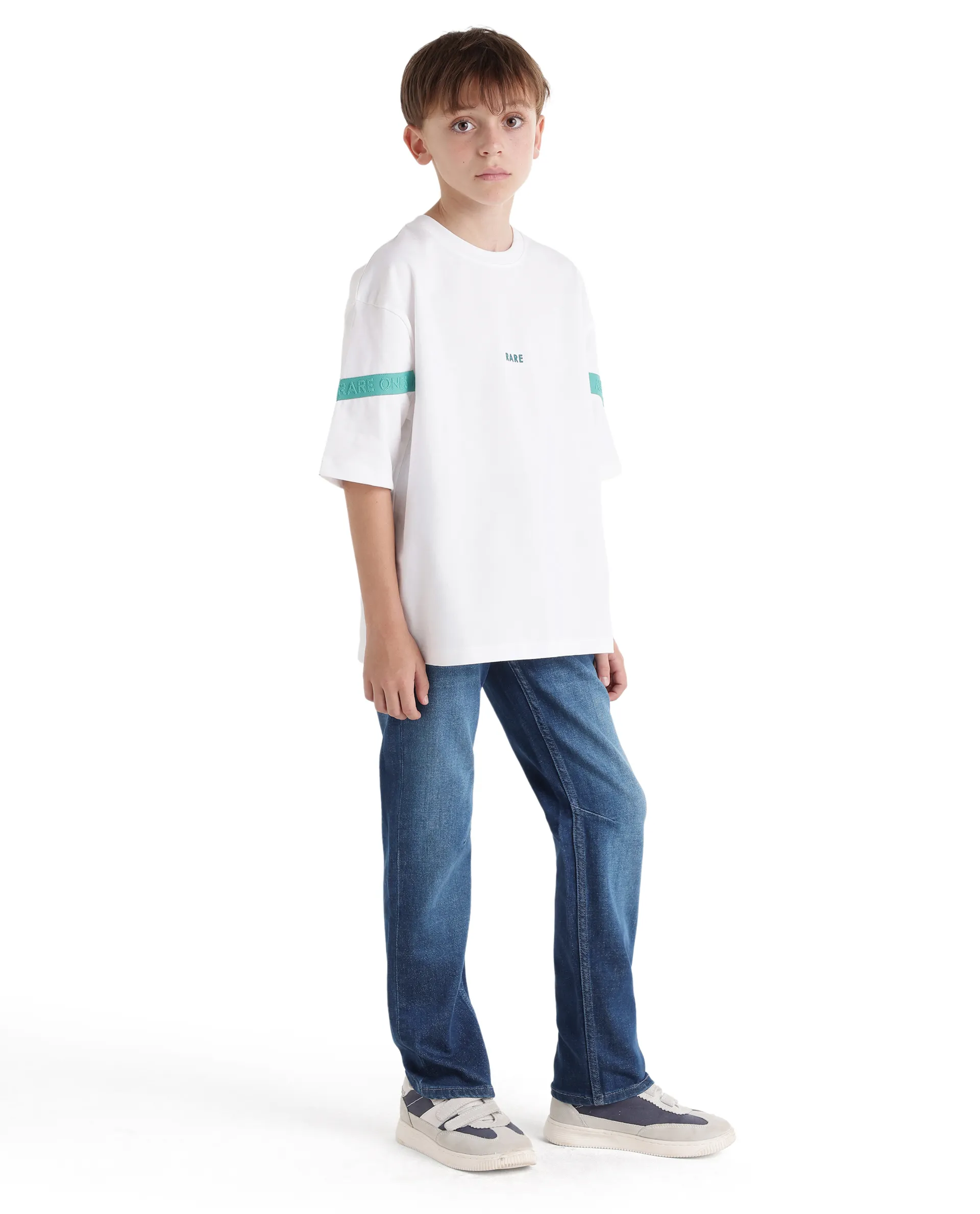 Rare Ones Kids Peto Dark Blue Cotton Blend Fabric Pull-On Closure Regular Fit Jeans - Image 6