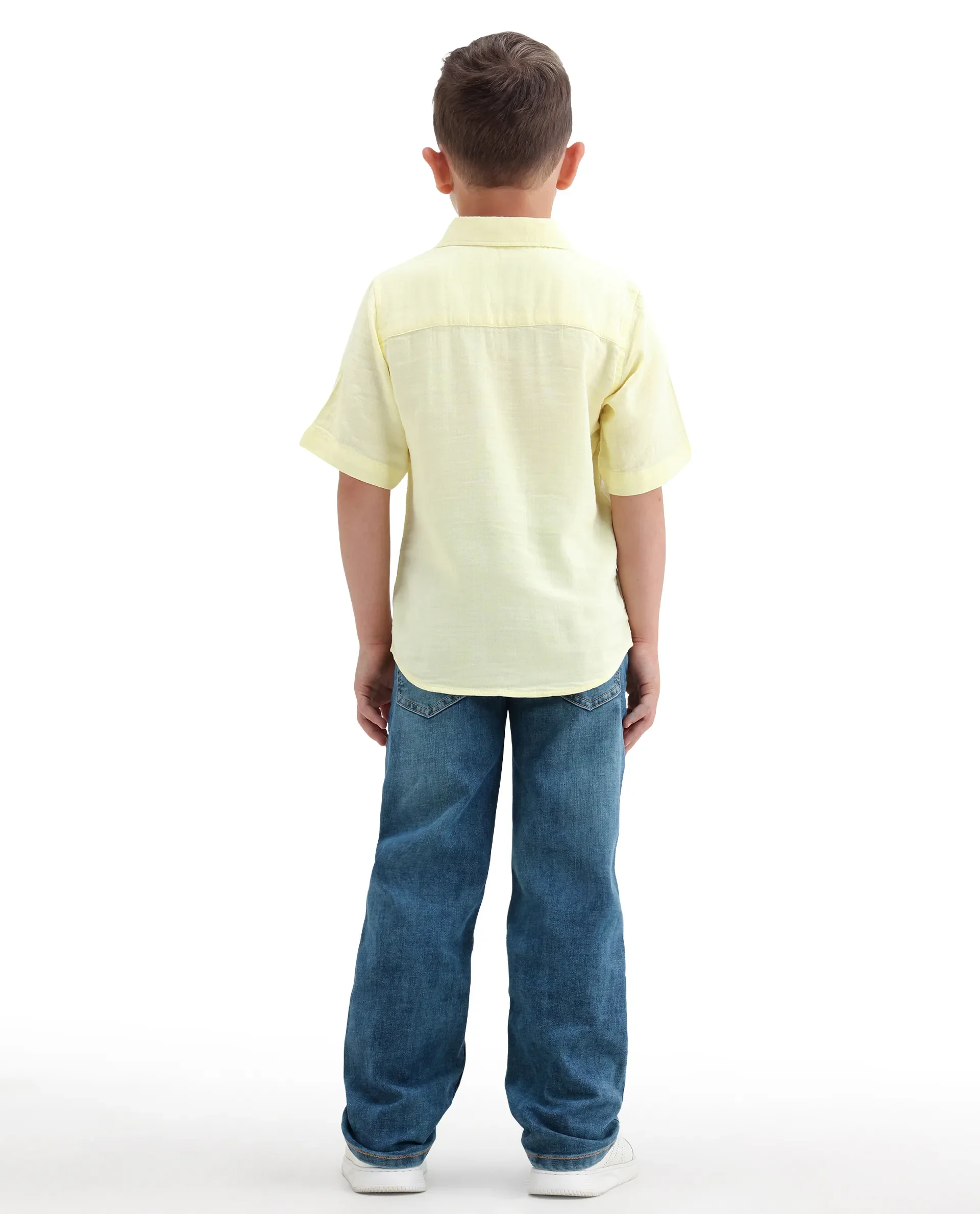 Rare Ones Kids Zigo Light Blue Cotton Blend Fabric Zipper Closure Relaxed Fit Jeans - Image 9