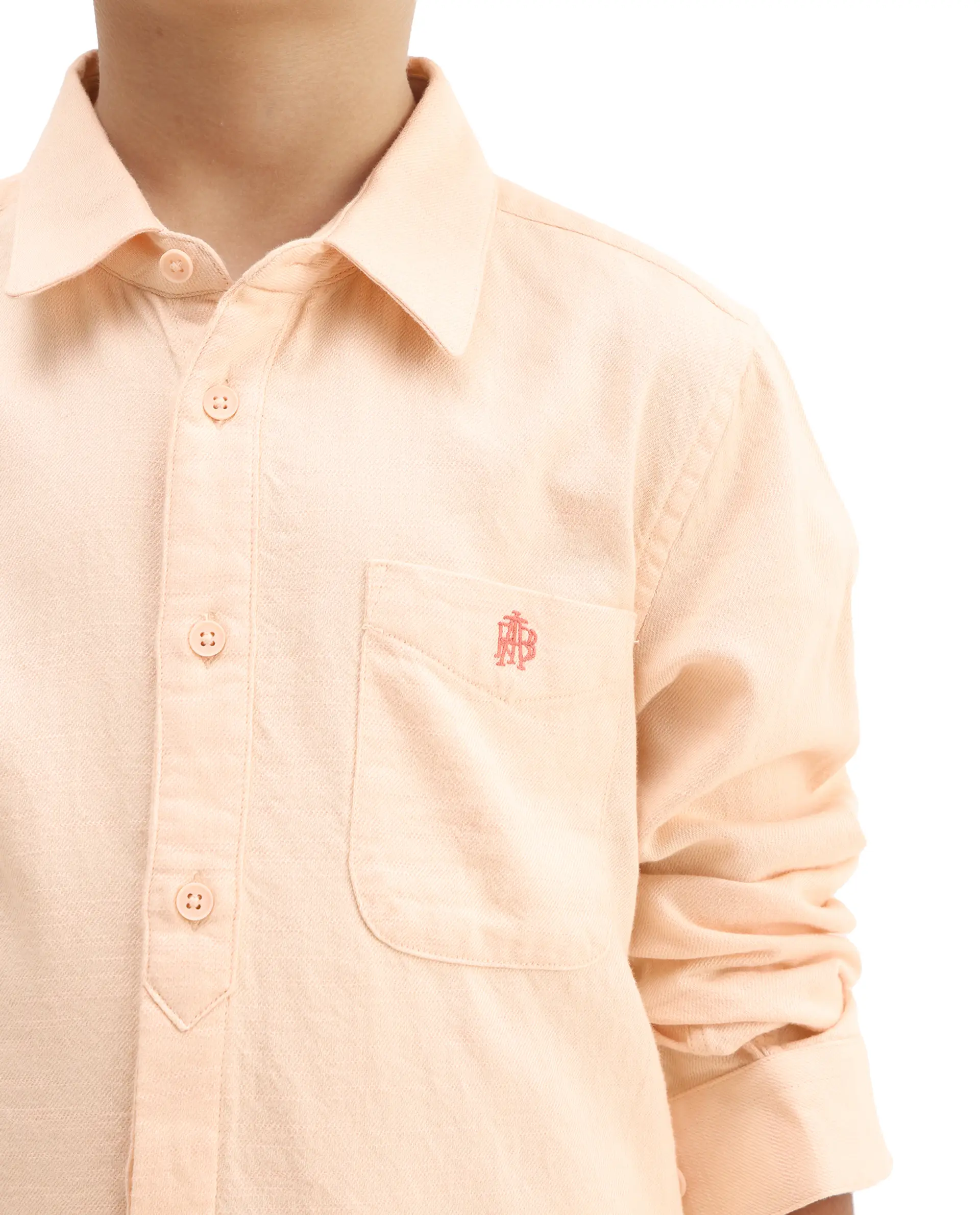 Rare Ones Kids Hart Yellow Cotton Solid Button Closure Boxy Fit Shirt - Image 4