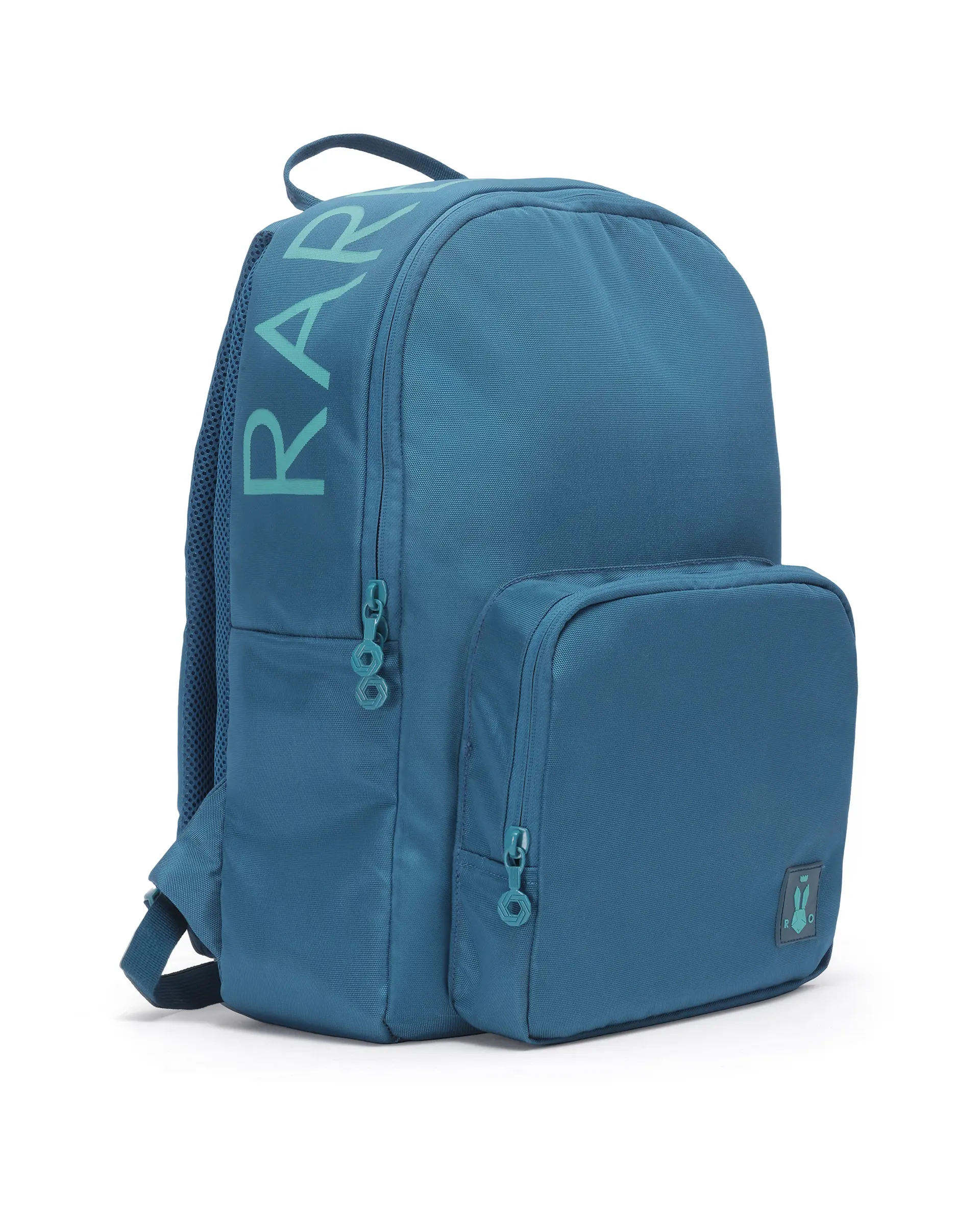 Rare Ones Kids Clay Torquoise Zipper Pu Coated Polyester Backpack - Image 2