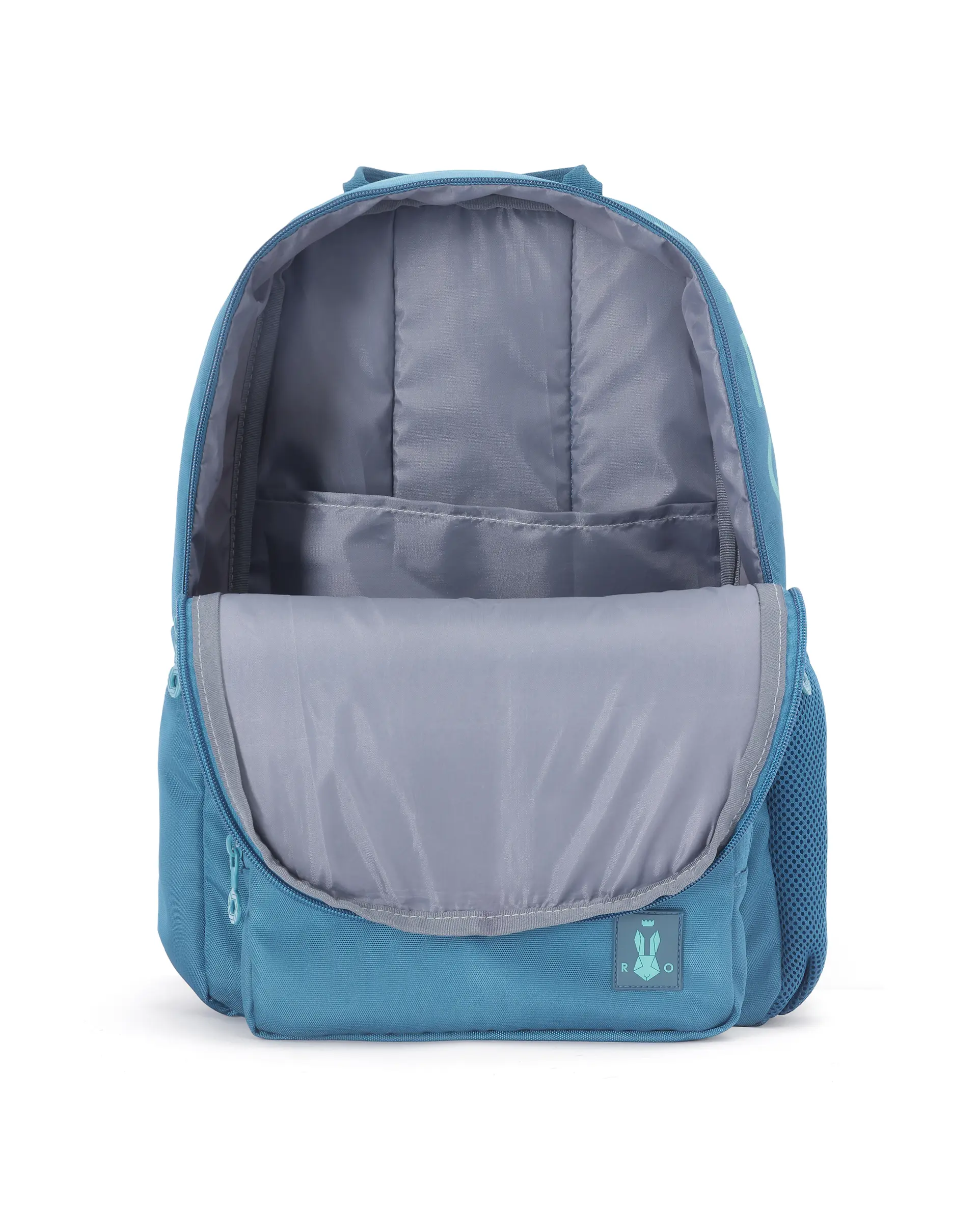 Rare Ones Kids Clay Torquoise Zipper Pu Coated Polyester Backpack - Image 6