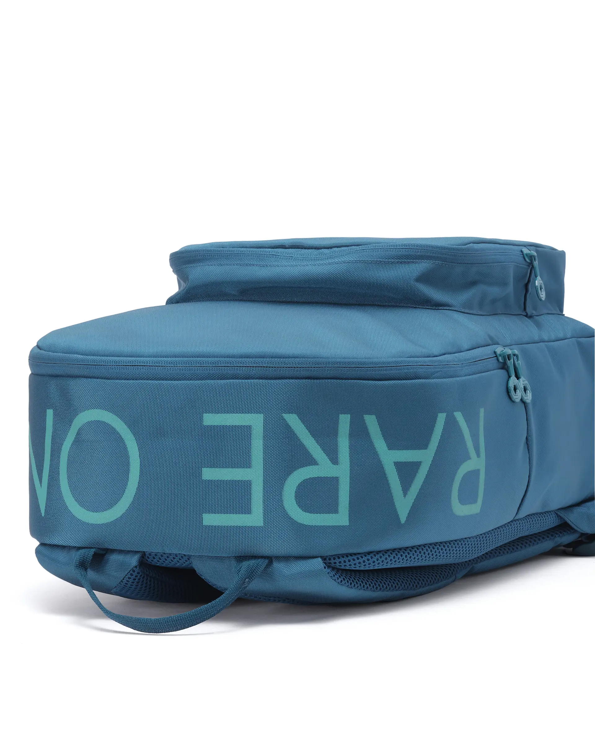 Rare Ones Kids Clay Torquoise Zipper Pu Coated Polyester Backpack - Image 9