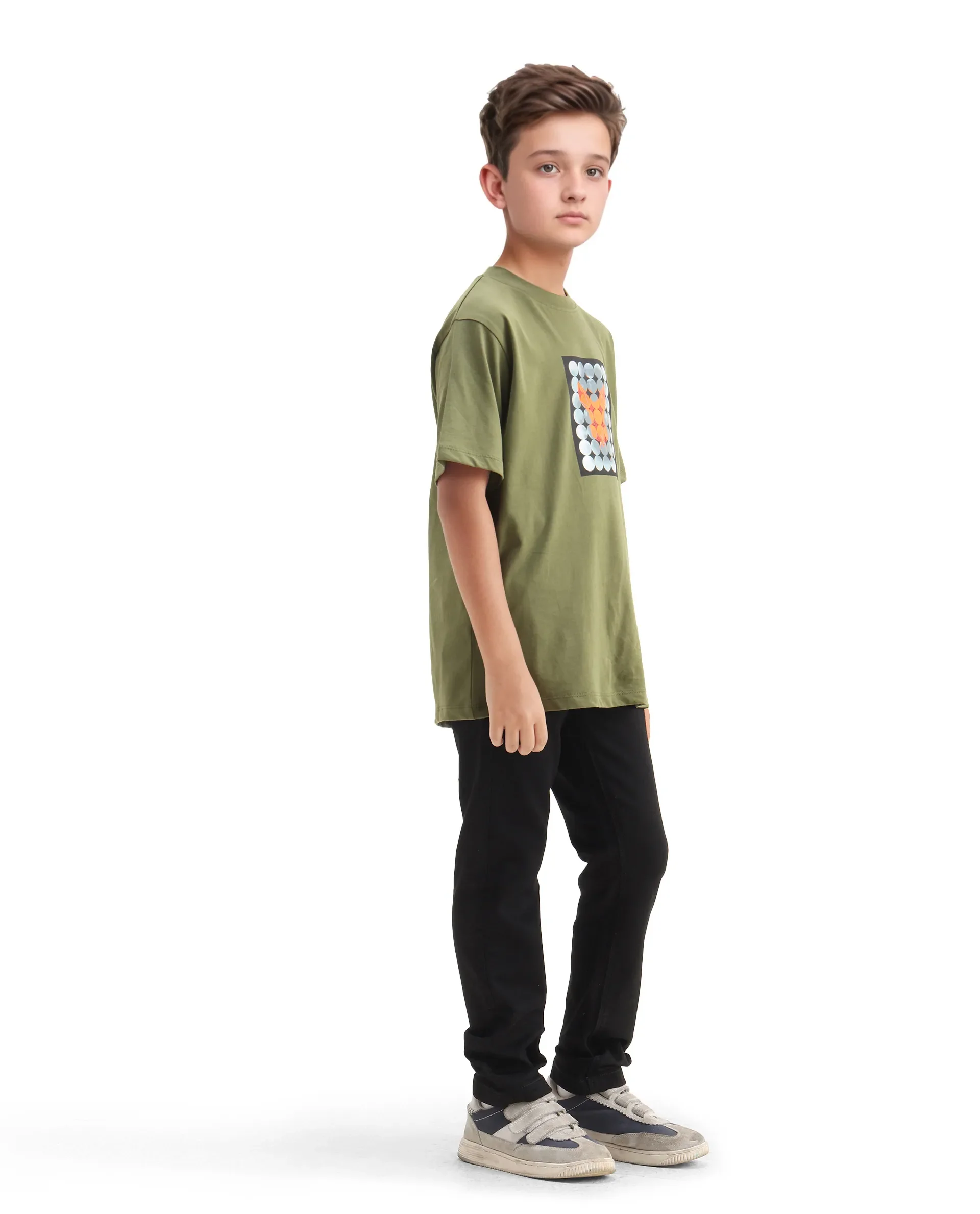 Rare Ones Kids Kino-25 Black Cotton Blend Button Closure Regular Fit Jeans - Image 6