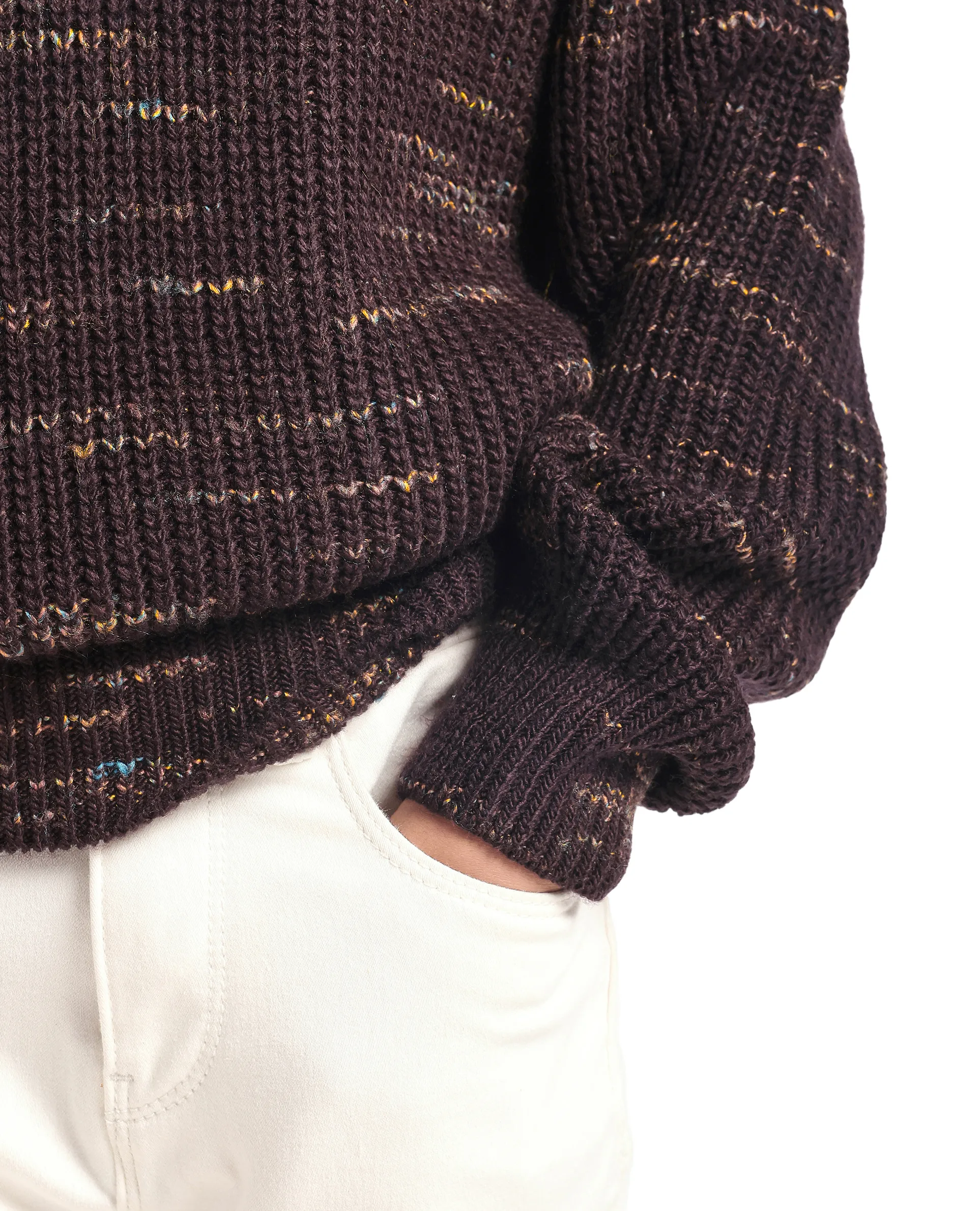 Rare Ones Kids Malto Brown Acrylic Solid Slip-On Closure Relaxed Fit Sweater - Image 5