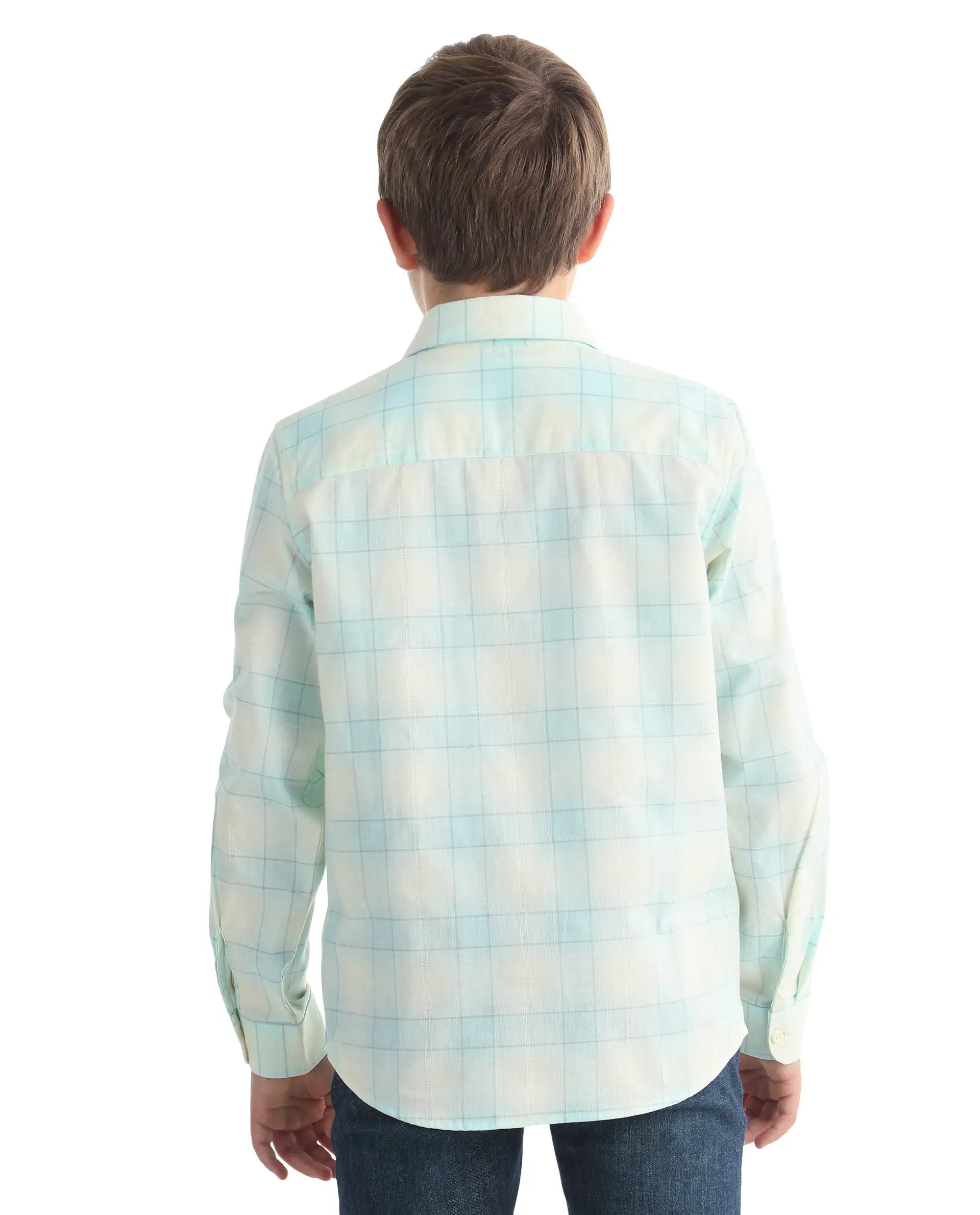 Rare Ones Kids Bryd Light Yellow Cotton Fabric Button Closure Regular Fit Shirt - Image 7