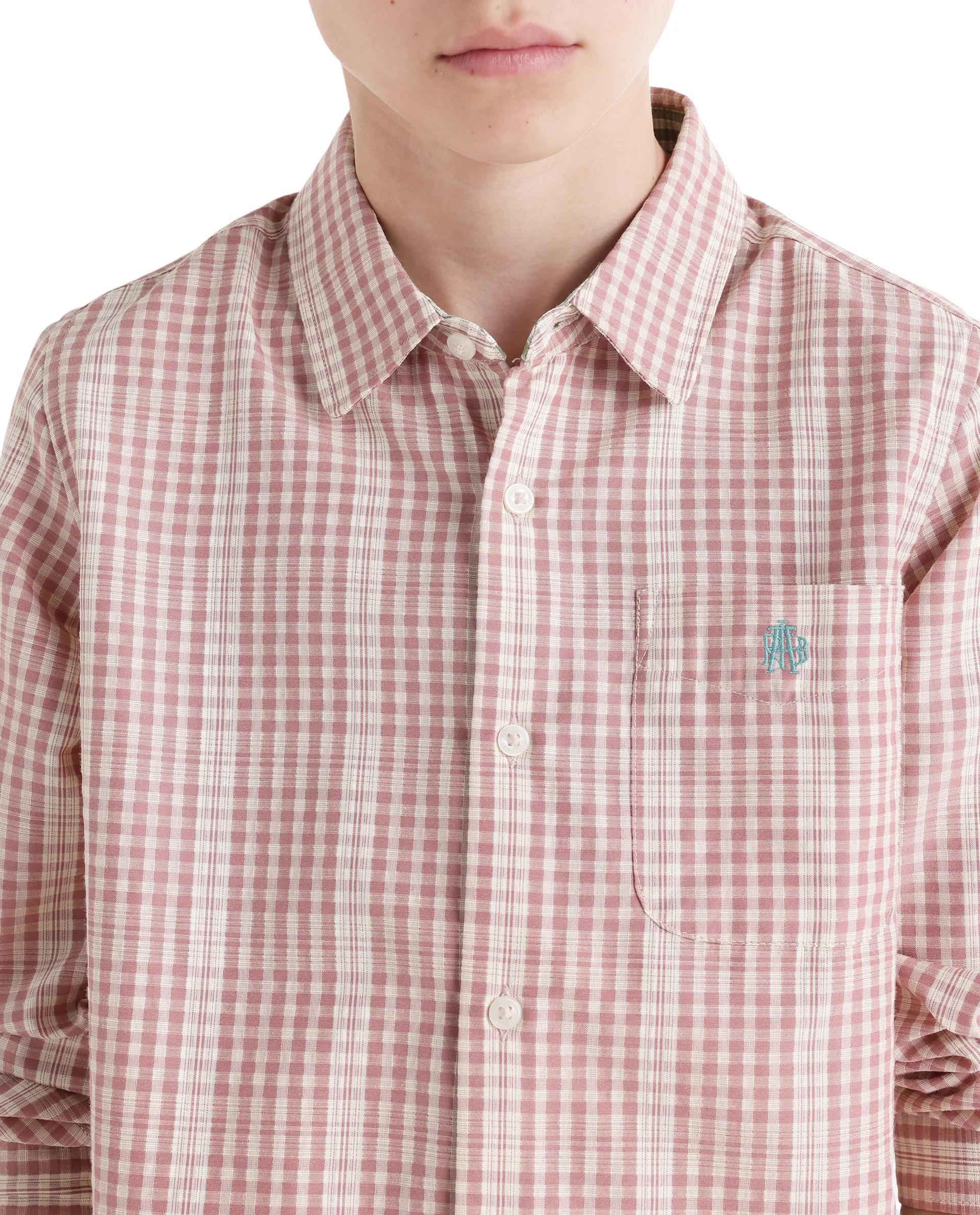 Rare Ones Kids Luton Dark Red Polyester Blend Fabric Button Closure Regular Fit Shirt - Image 4