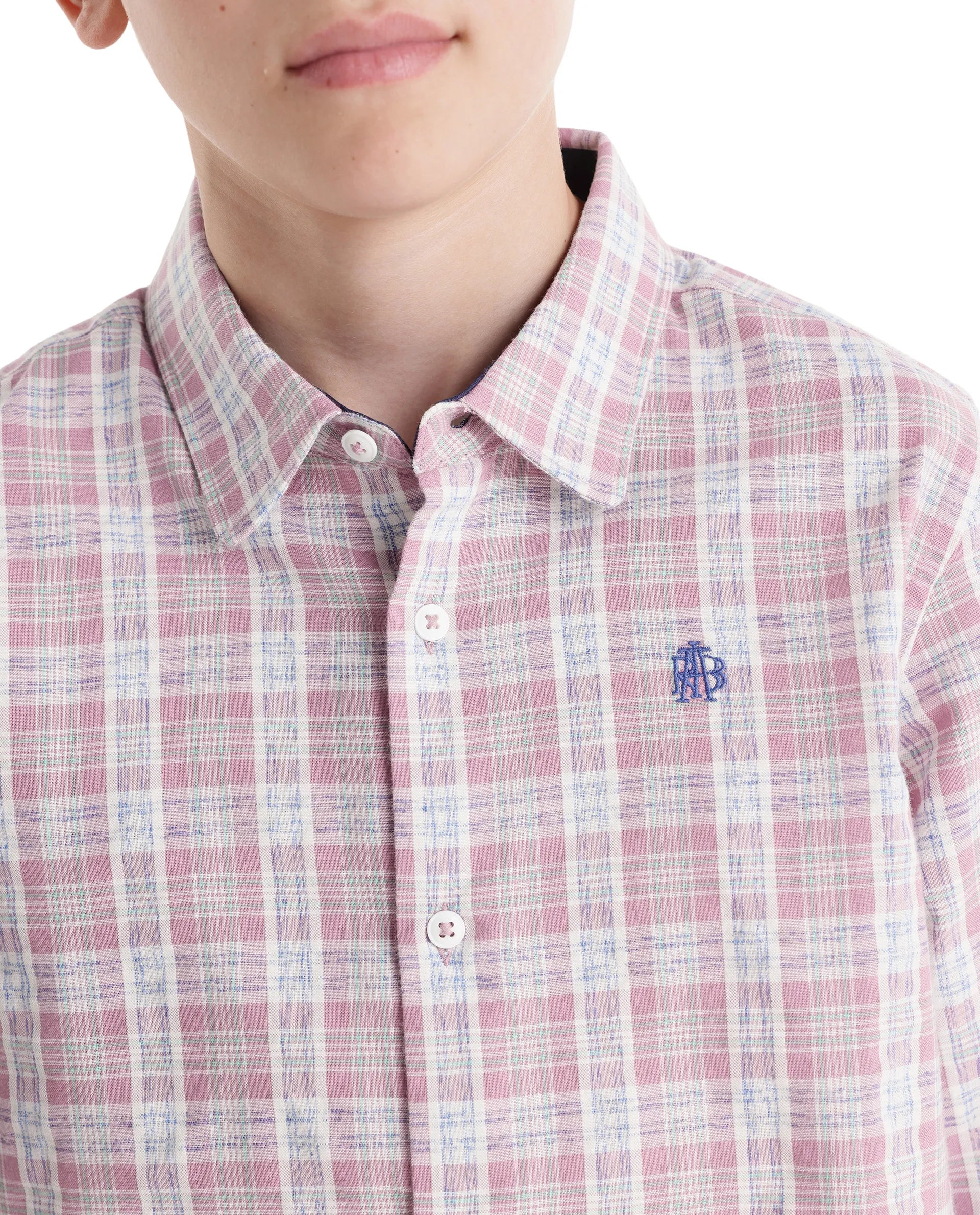 Rare Ones Kids Venzor Dark Maroon Cotton Fabric Button Closure Regular Fit Shirt - Image 4