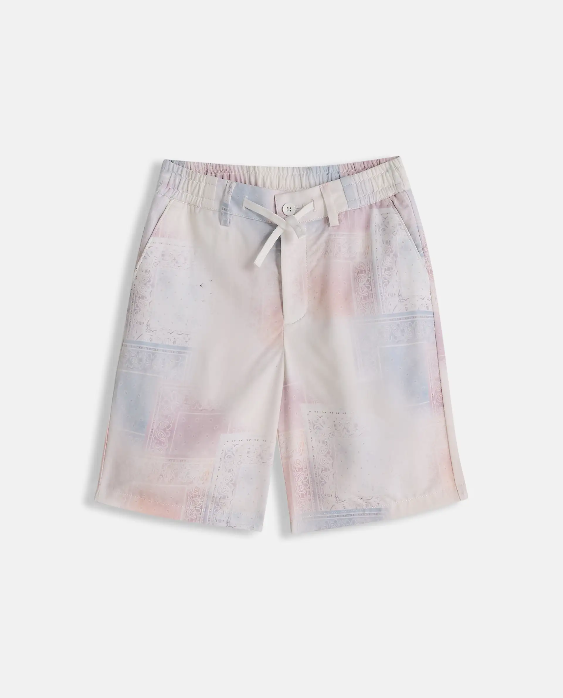 Rare Ones Kids Adrin-B Off White Viscose Rayon Button Closure Regular Fit Shorts - Image 2