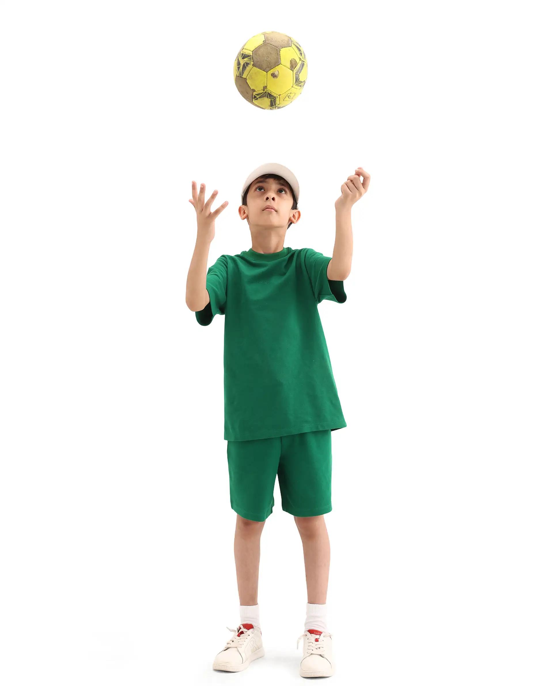 Rare Ones Kids Heros-B Green Polyester Blend Fabric Button And Zipper Closure Hd Print Regular Fit Shorts - Image 5